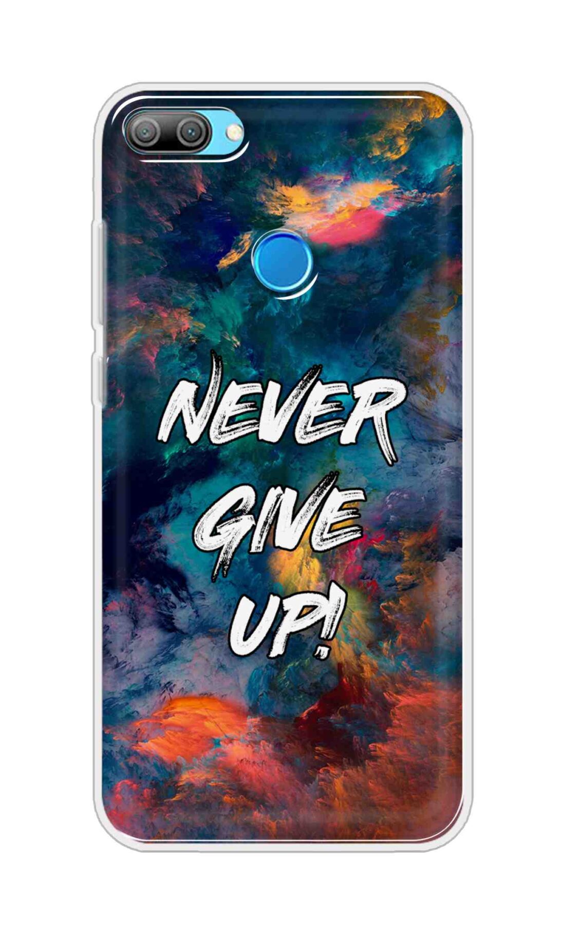 Coberta Back Cover For Huawei Honor 9N Back Cover Stylish Case - Never Give Up in Colour Storm Design D11928