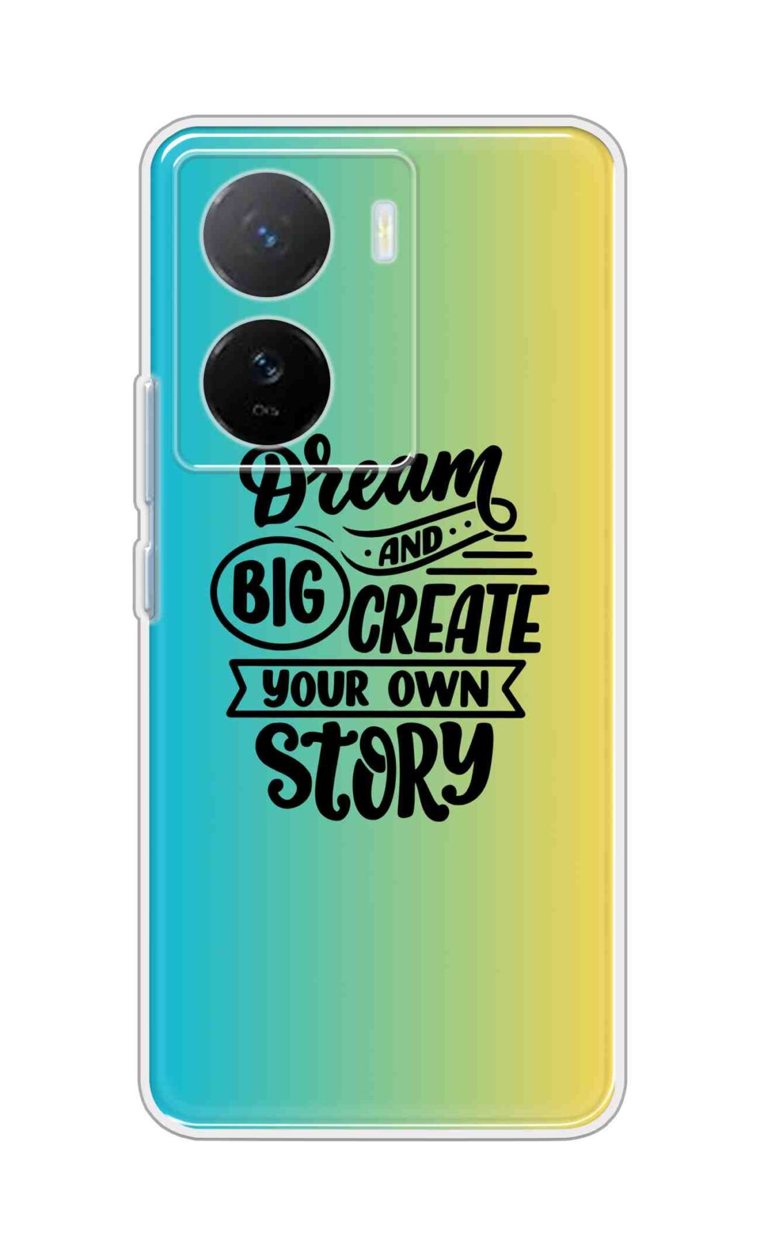 Coberta Back Cover For iQOO Z7s 5G Back Cover Stylish Case - Dream Big and Create Your Own Story Design D16506