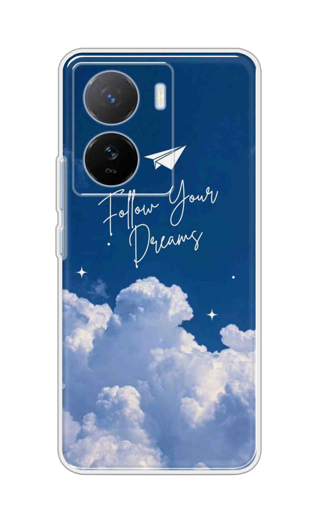 Coberta Back Cover For iQOO Z7s 5G Back Cover Stylish Case - Follow Your Dreams in Sky Design D16531