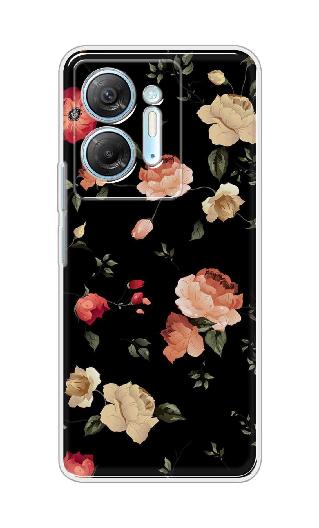 Coberta Back Cover For Infinix Hot 30 5G Back Cover Stylish Case - Bright Flowers Design D11411