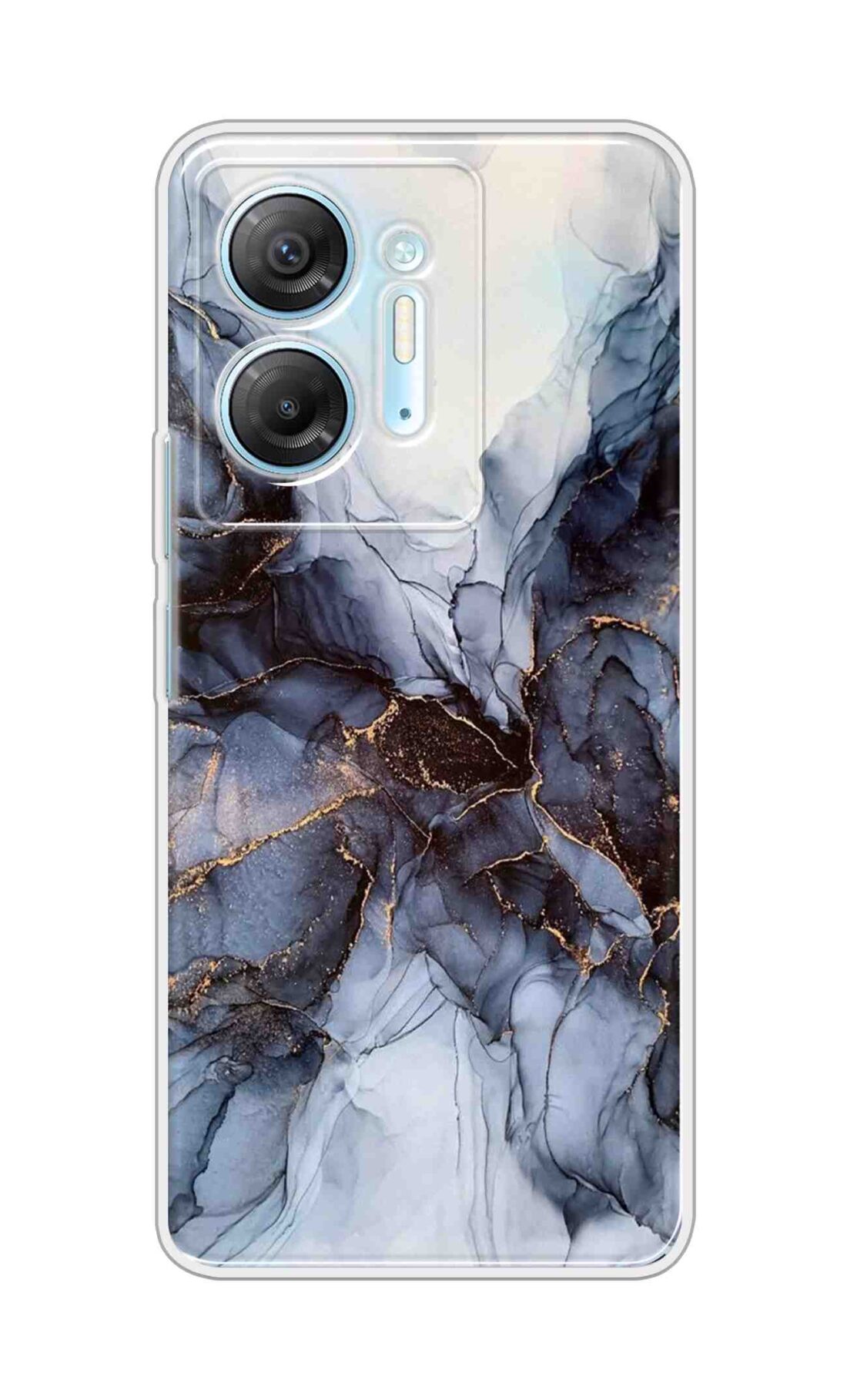 Coberta Back Cover For Infinix Hot 30 5G Back Cover Stylish Case - Light Blue Marble Design D16039