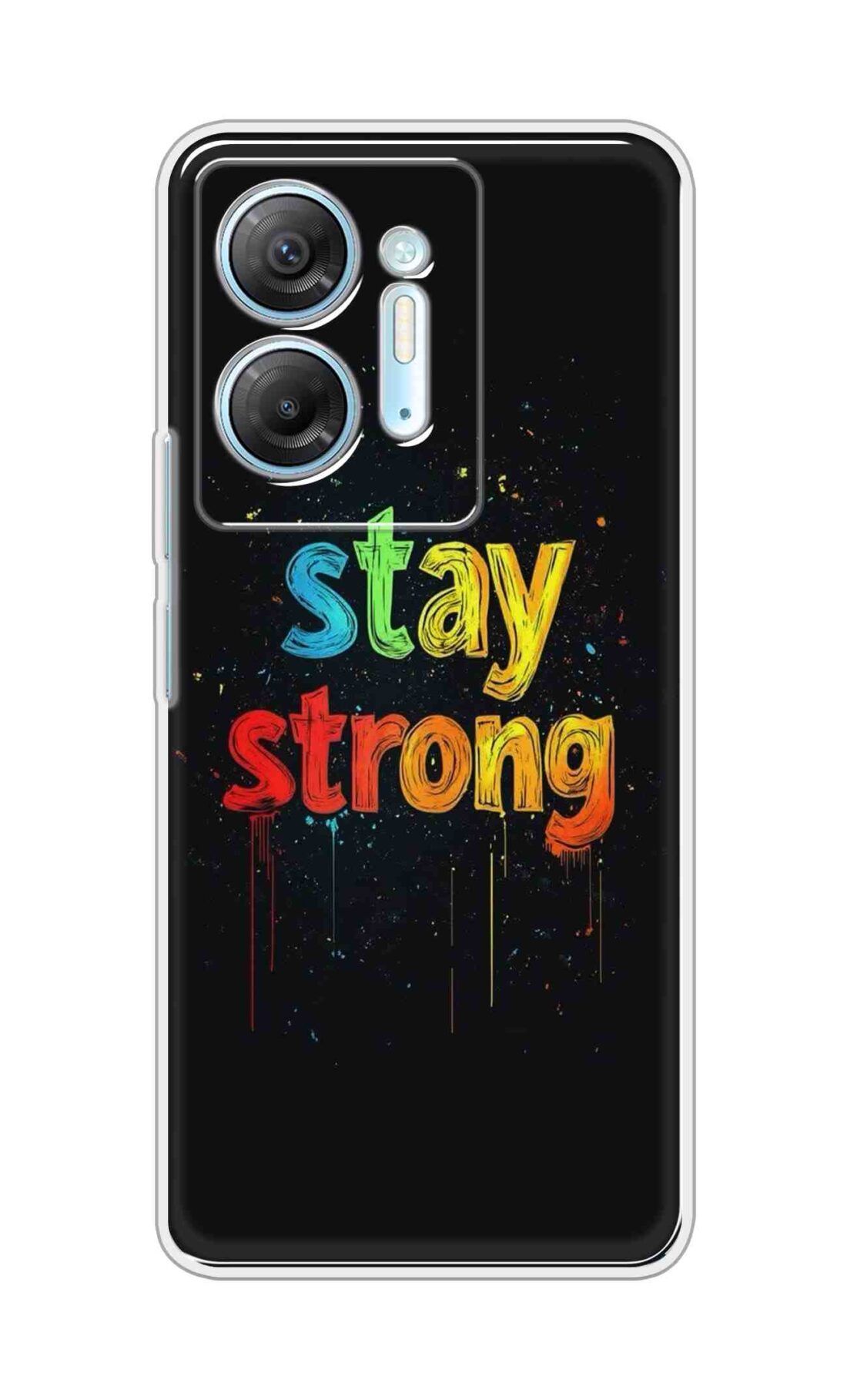 Coberta Back Cover For Infinix Hot 30 5G Back Cover Stylish Case - Stay Strong in Black Design D16558
