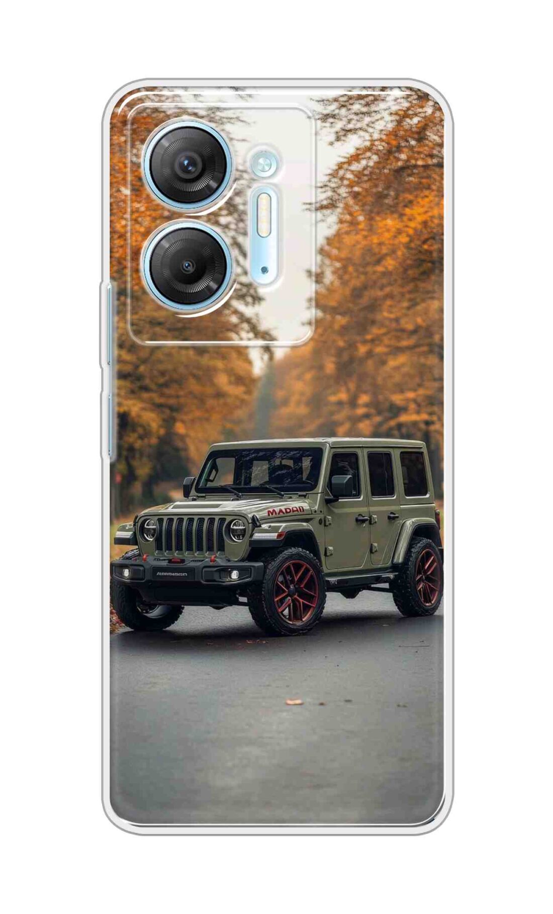 Coberta Back Cover For Infinix Hot 30 5G Back Cover Stylish Case - Green Jeep Design D16620