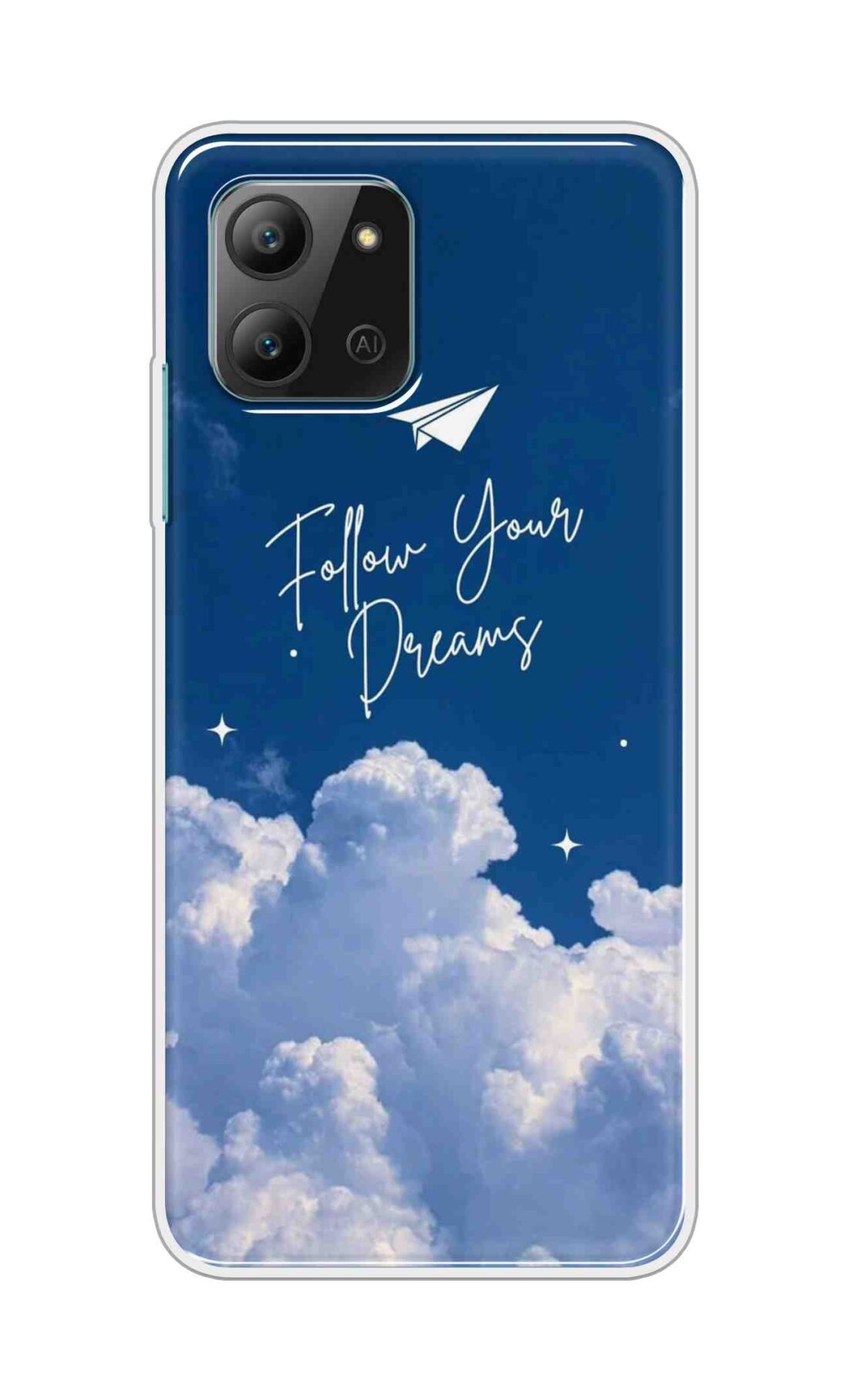 Coberta Back Cover For Infinix Hot 11 2022 Back Cover Stylish Case - Follow Your Dreams in Sky Design D16531