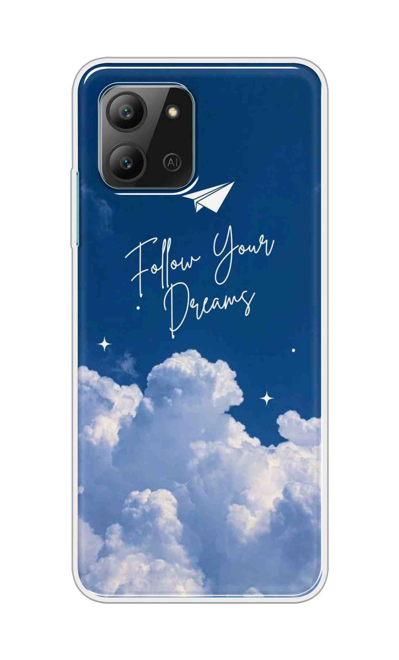Coberta Back Cover For Infinix Hot 11 2022 Back Cover Stylish Case - Follow Your Dreams in Sky Design D16531