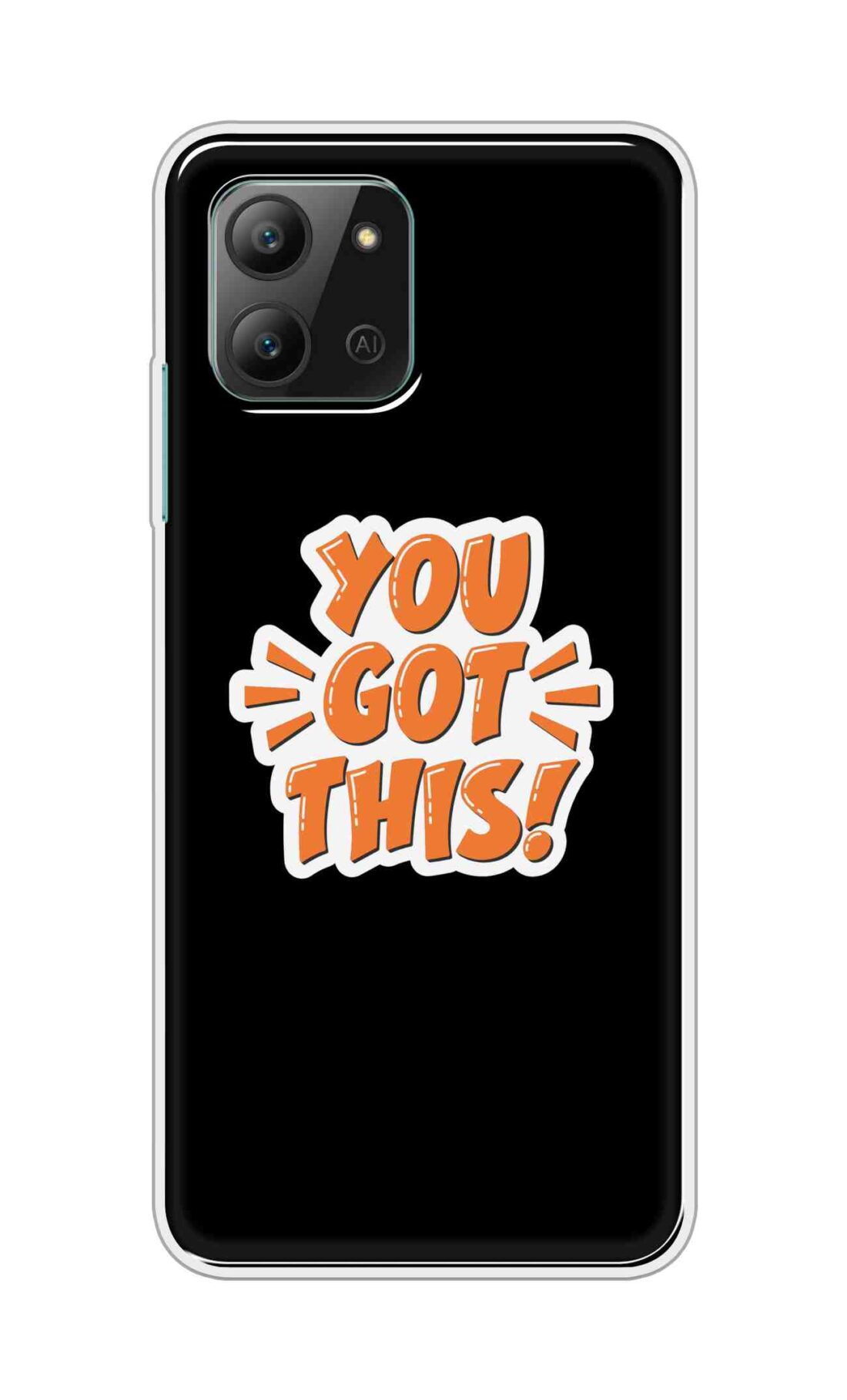 Coberta Back Cover For Infinix Hot 11 2022 Back Cover Stylish Case - You Got This in Black Design D16649