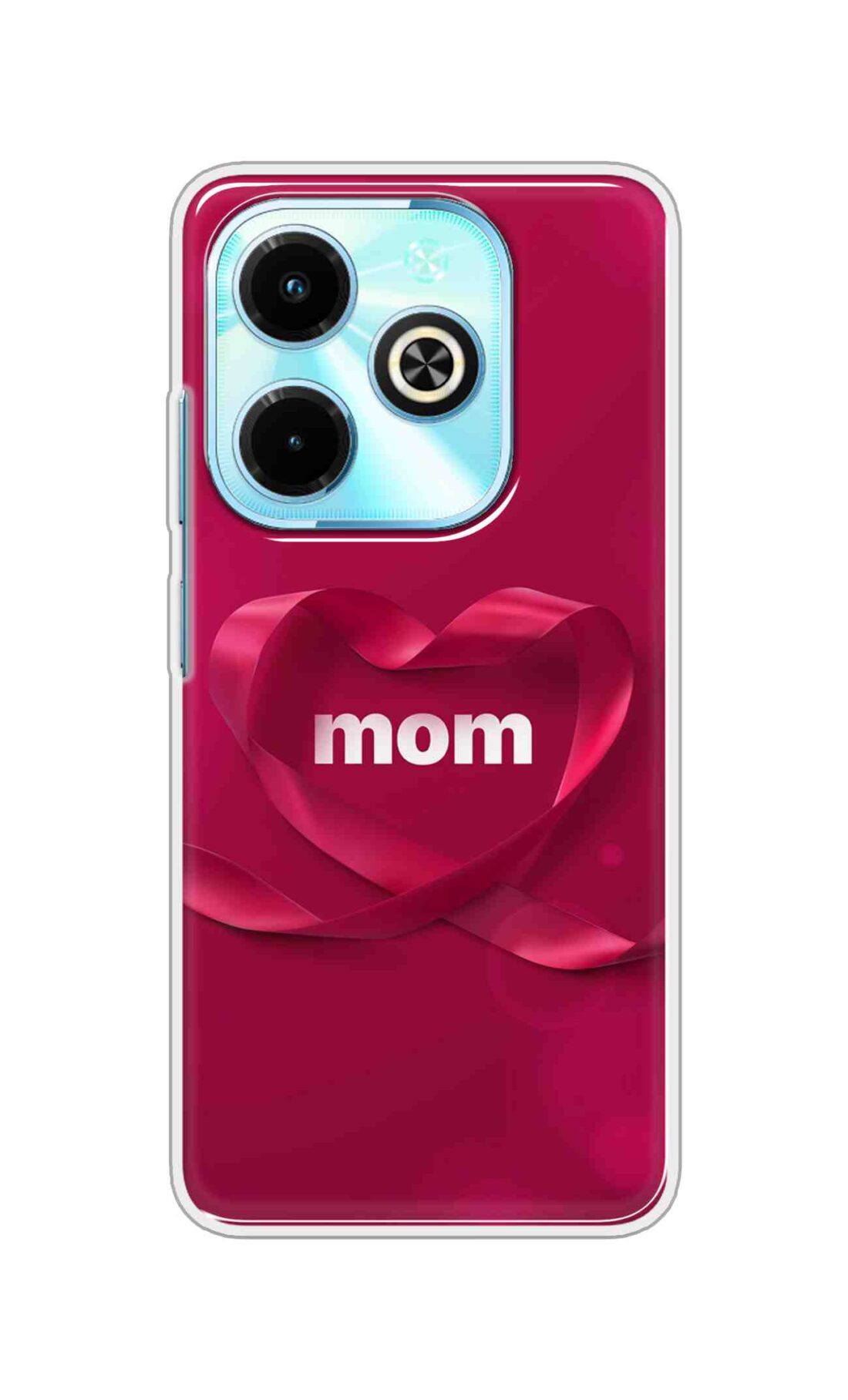 Coberta Back Cover For Infinix Hot 40i Back Cover Stylish Case - Mom texts in Red heart Design D11317