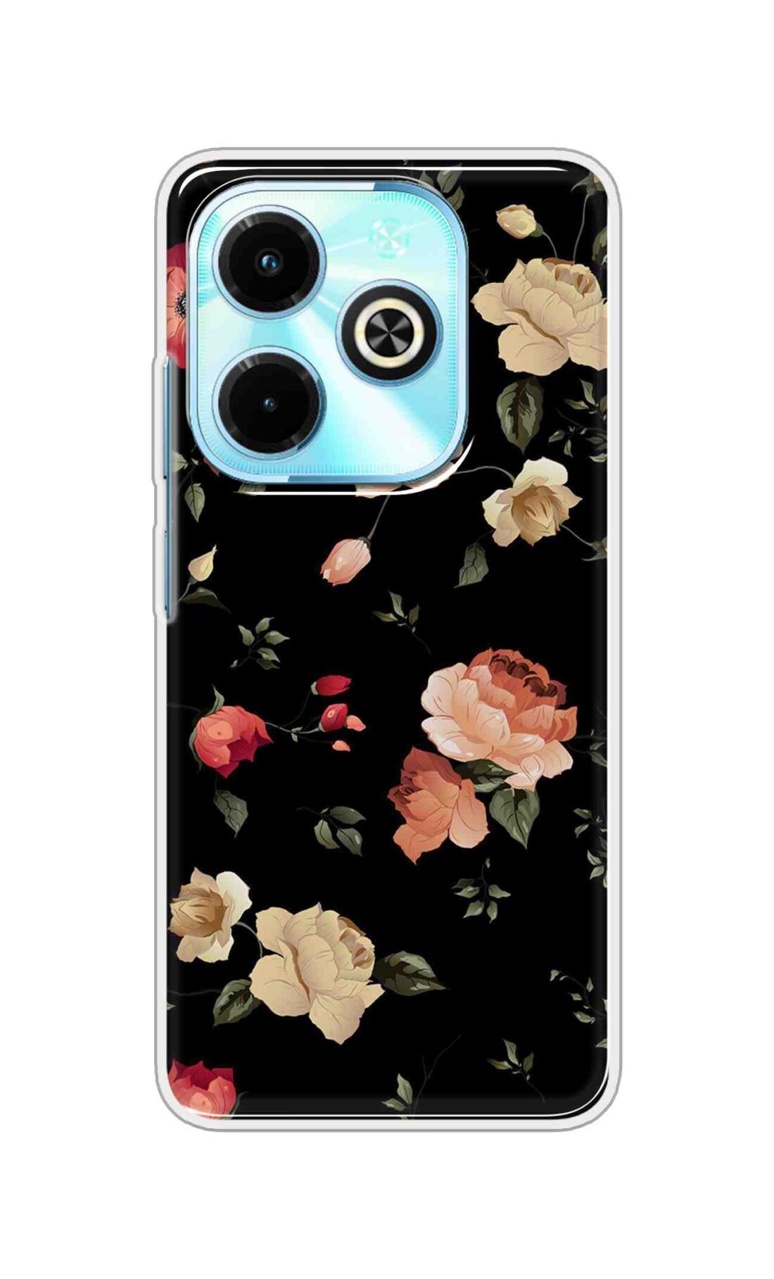 Coberta Back Cover For Infinix Hot 40i Back Cover Stylish Case - Bright Flowers Design D11411