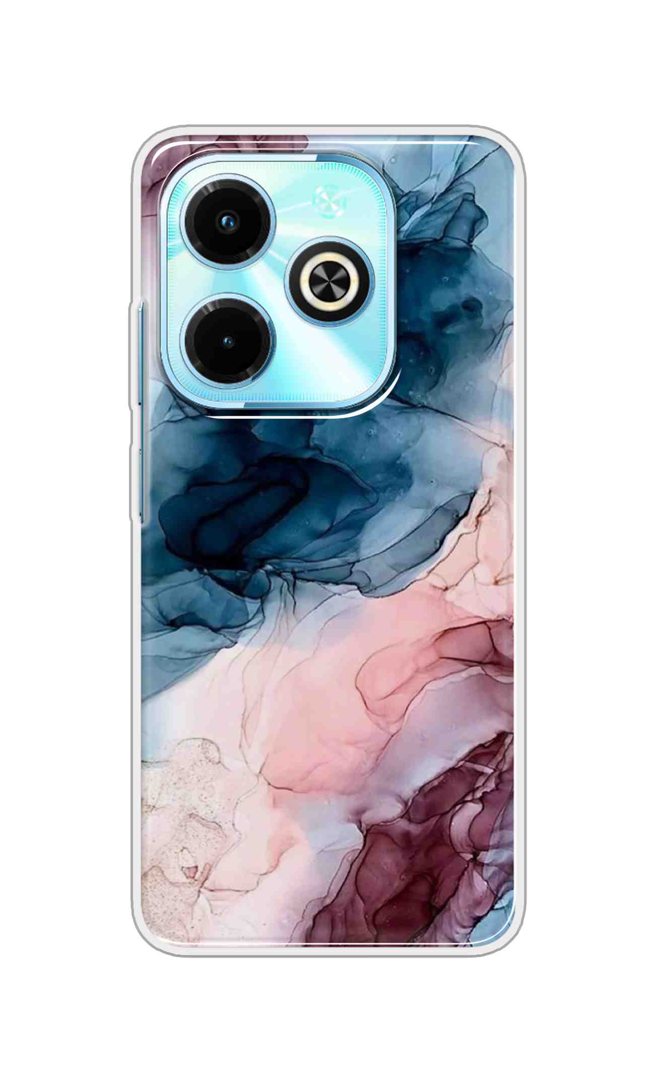 Coberta Back Cover For Infinix Smart 8 Back Cover Stylish Case - Colourful Marble Design D12694