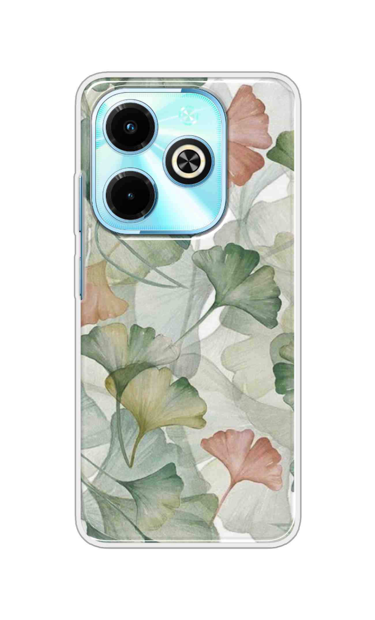 Coberta Back Cover For Infinix Smart 8 Back Cover Stylish Case - Asthetic Leaves Pattern D14954