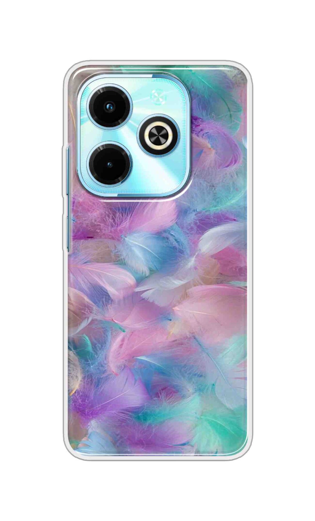 Coberta Back Cover For Infinix Smart 8 Back Cover Stylish Case - Colourful Wings Design D16007