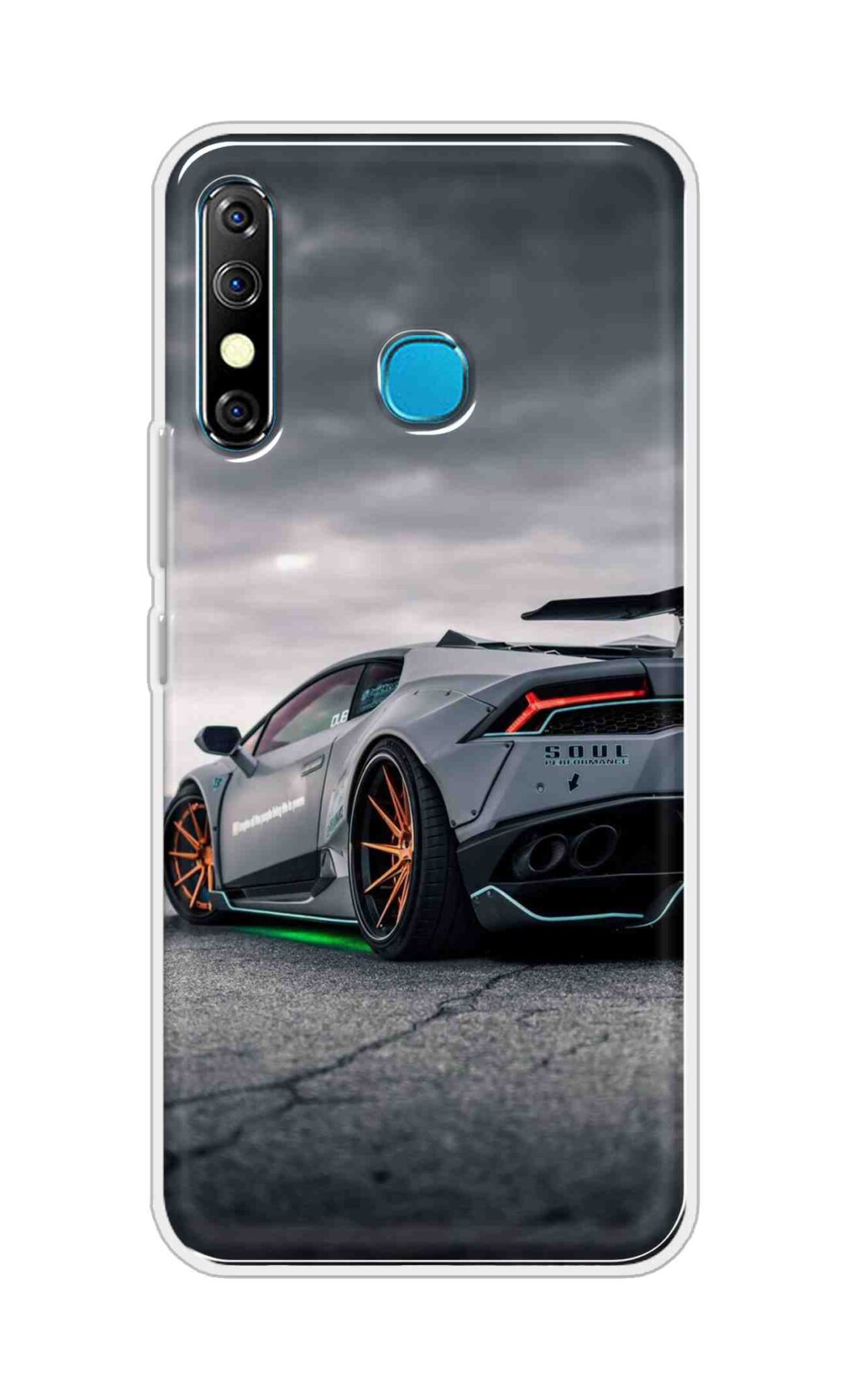 Coberta Back Cover For Infinix Hot 8 Back Cover Stylish Case - Modified Car Design D16538