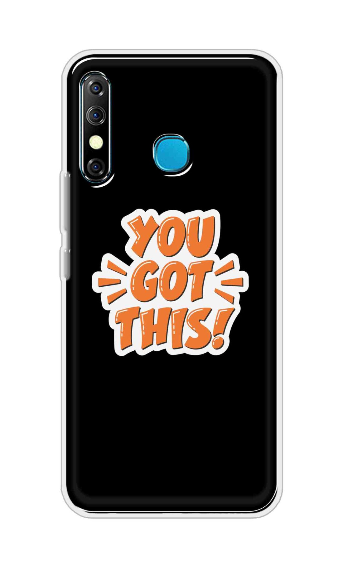Coberta Back Cover For Infinix Hot 8 Back Cover Stylish Case - You Got This in Black Design D16649