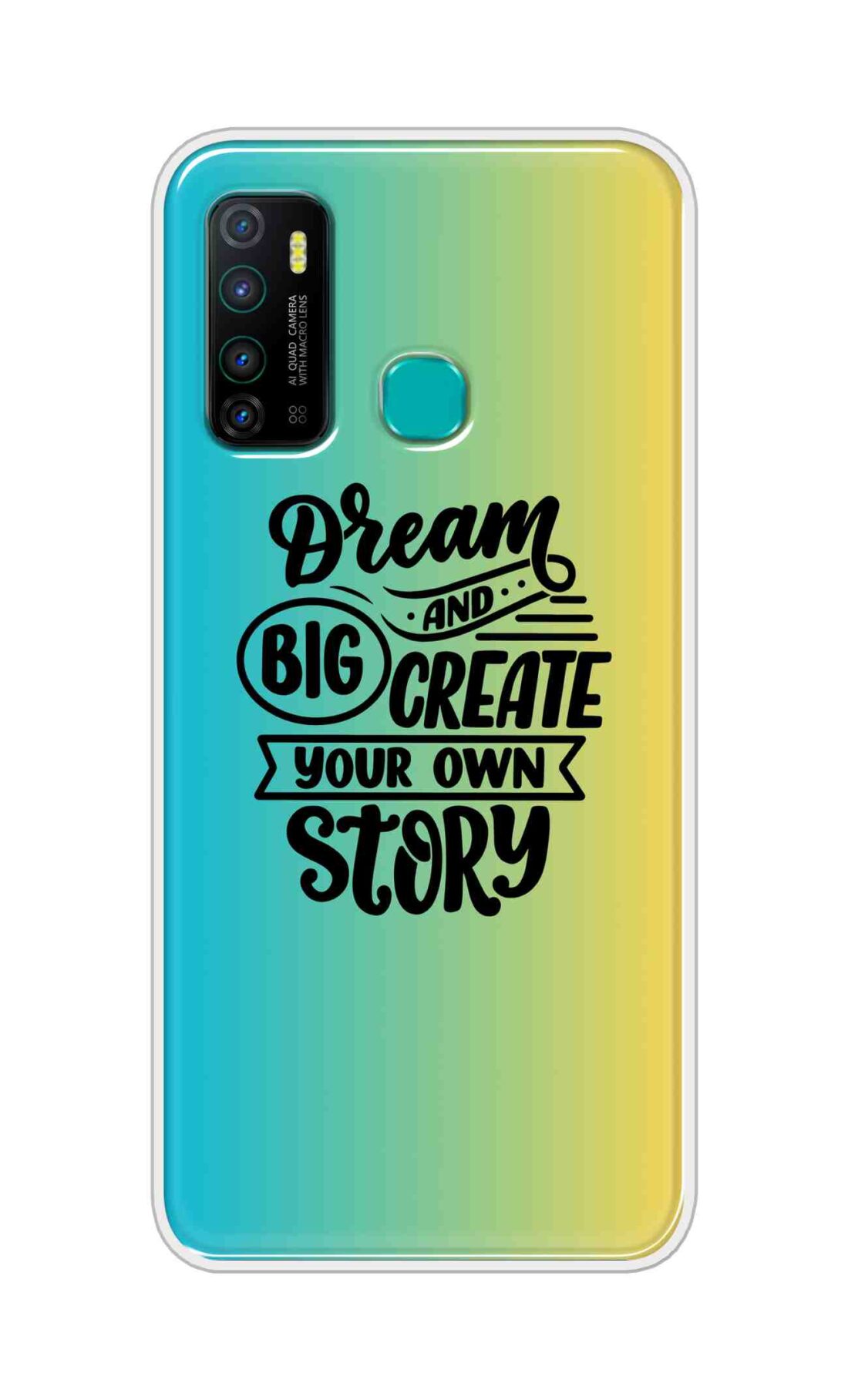Coberta Back Cover For Infinix Hot 9 Back Cover Stylish Case - Dream Big and Create Your Own Story Design D16506