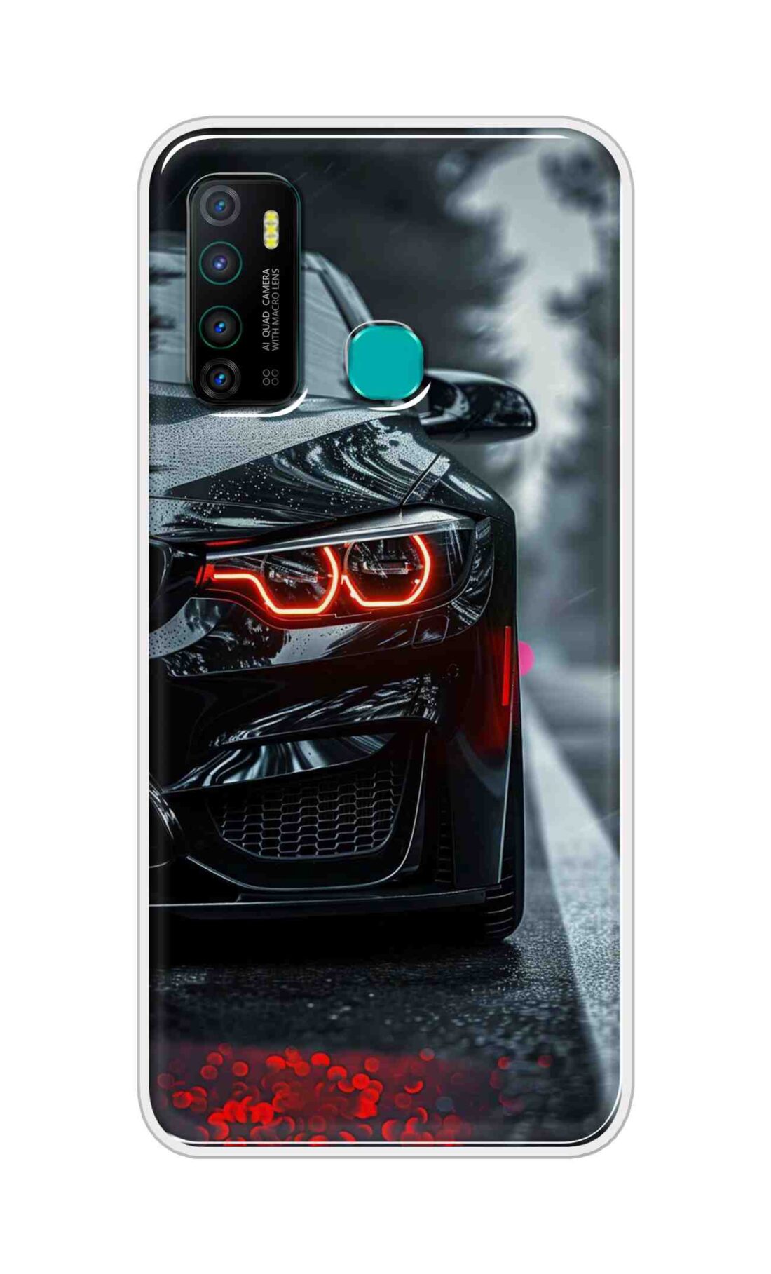Coberta Back Cover For Infinix Hot 9 Back Cover Stylish Case - Black Car Design D16542