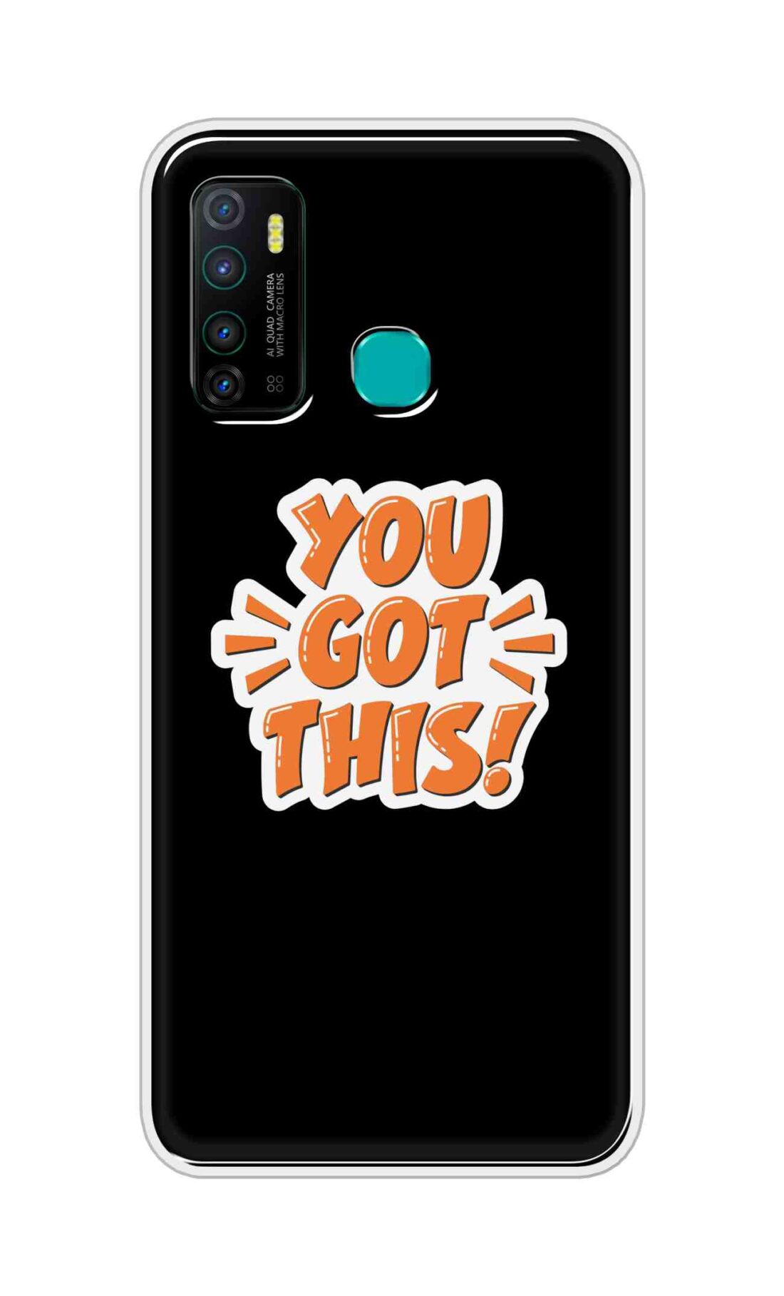 Coberta Back Cover For Infinix Hot 9 Back Cover Stylish Case - You Got This in Black Design D16649