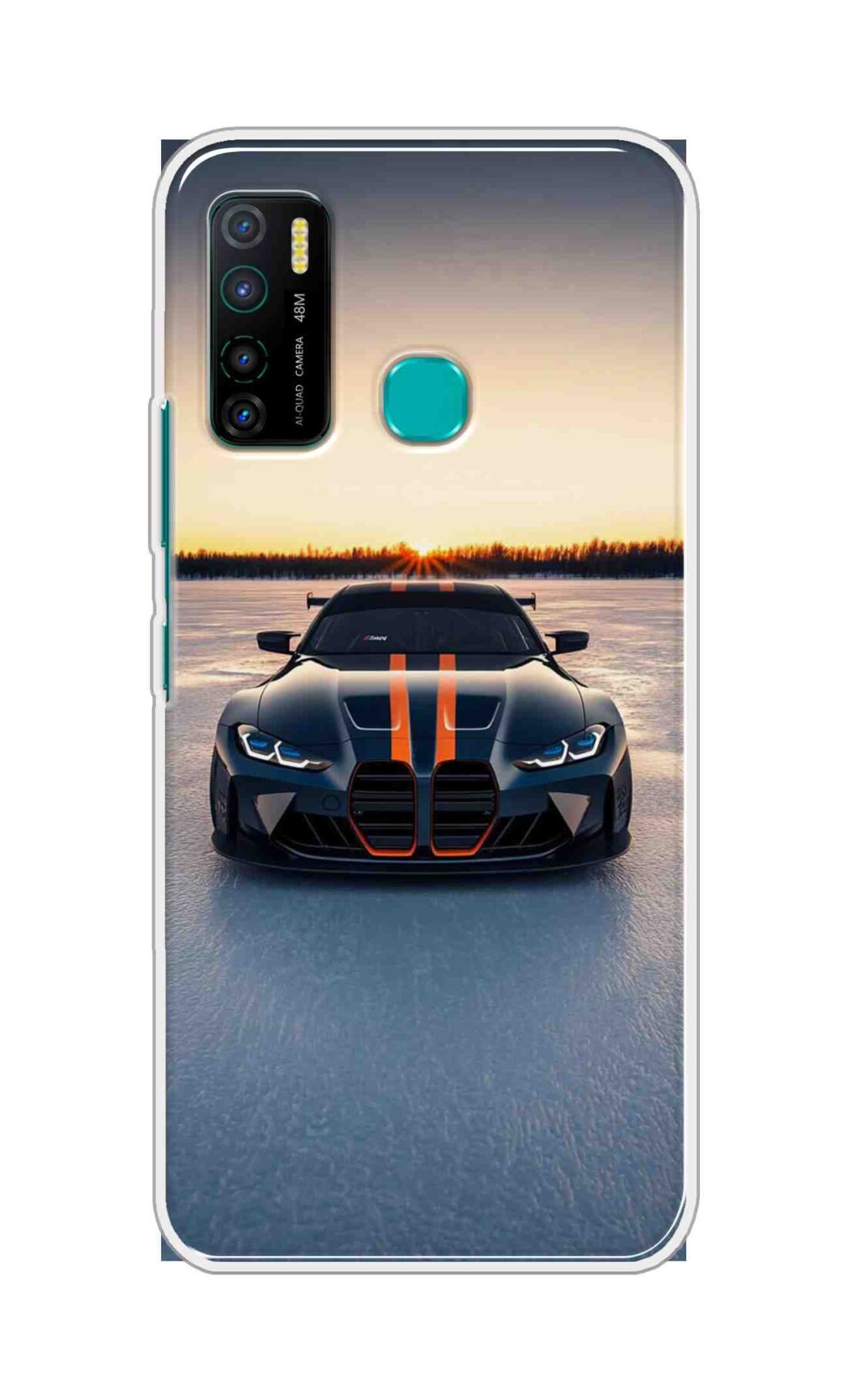 Coberta Back Cover For Infinix Hot 9 Pro Back Cover Stylish Case - Black Car in Nature Design D16598