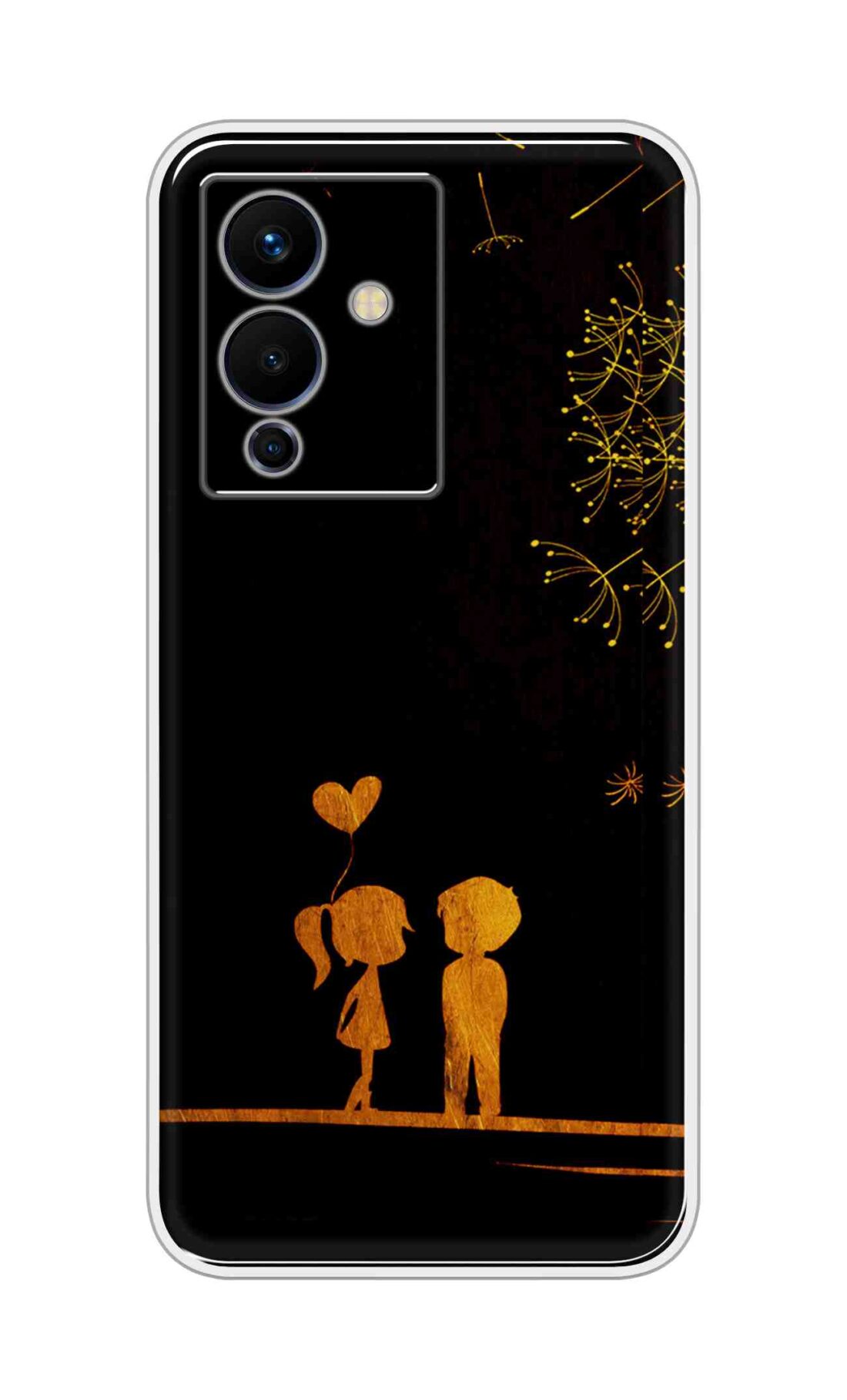 Coberta Back Cover For Infinix Note 12 5G Back Cover Stylish Case - Girl and Boy Love in Black Design D11017