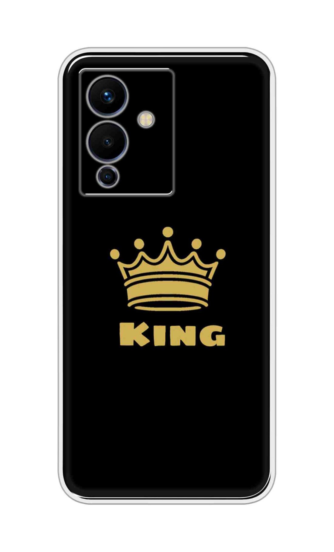 Coberta Back Cover For Infinix Note 12 5G Back Cover Stylish Case - King Texts in Black Design D11092