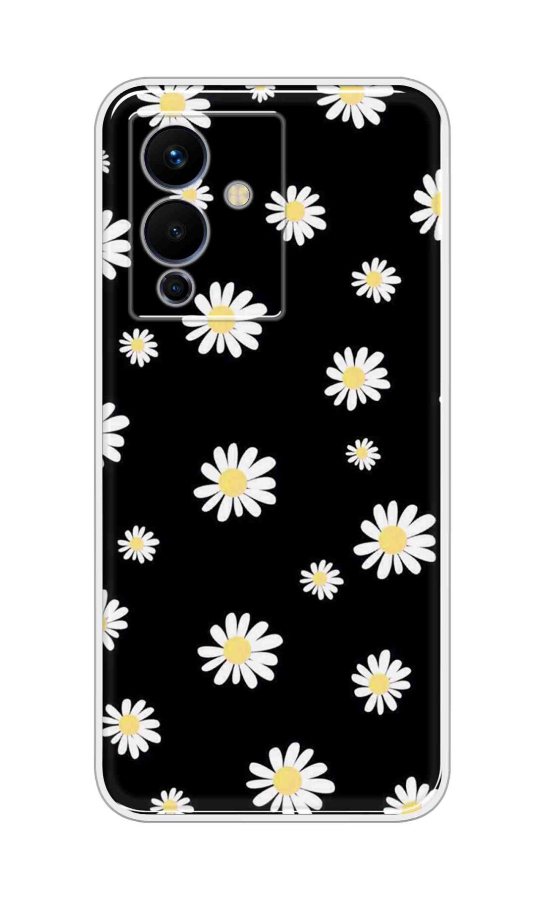 Coberta Back Cover For Infinix Note 12 5G Back Cover Stylish Case - Sun Flowers in Black Design D11094