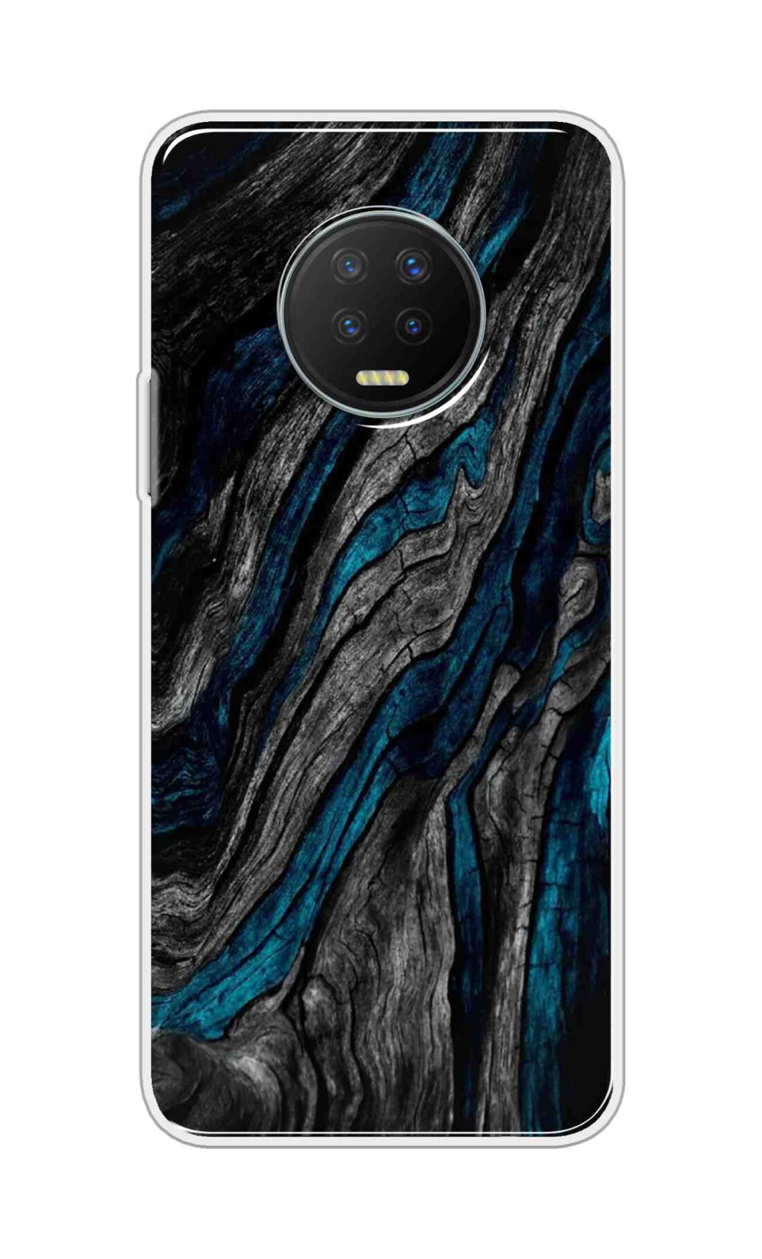 Coberta Back Cover For Infinix Note 7 Back Cover Stylish Case - Grey and Blue Mountain Design D16028