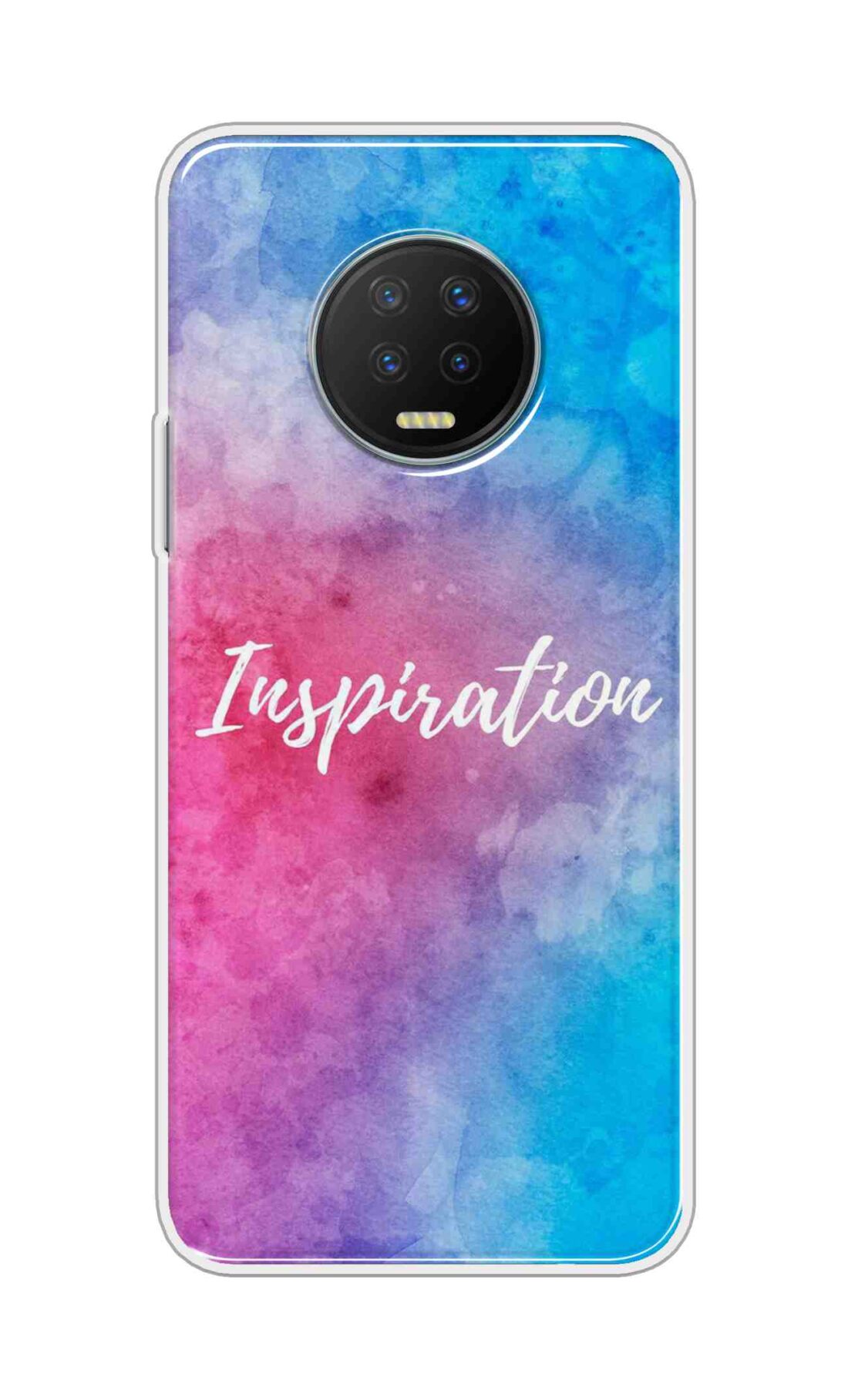Coberta Back Cover For Infinix Note 7 Back Cover Stylish Case - Inspiration in Blue and Pink Design D16051