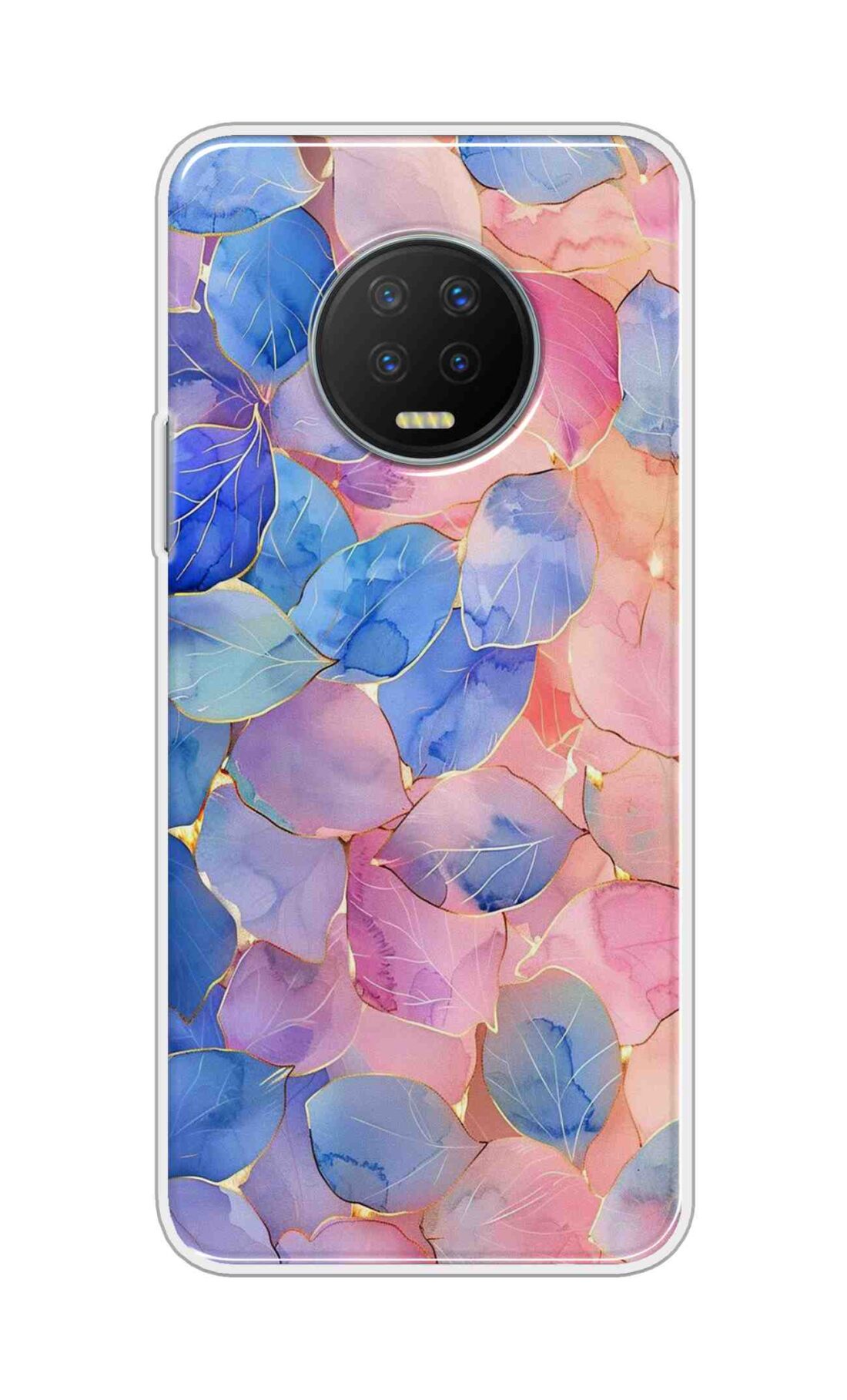Coberta Back Cover For Infinix Note 7 Back Cover Stylish Case - Multicolour Artifical Leaves Design D16491