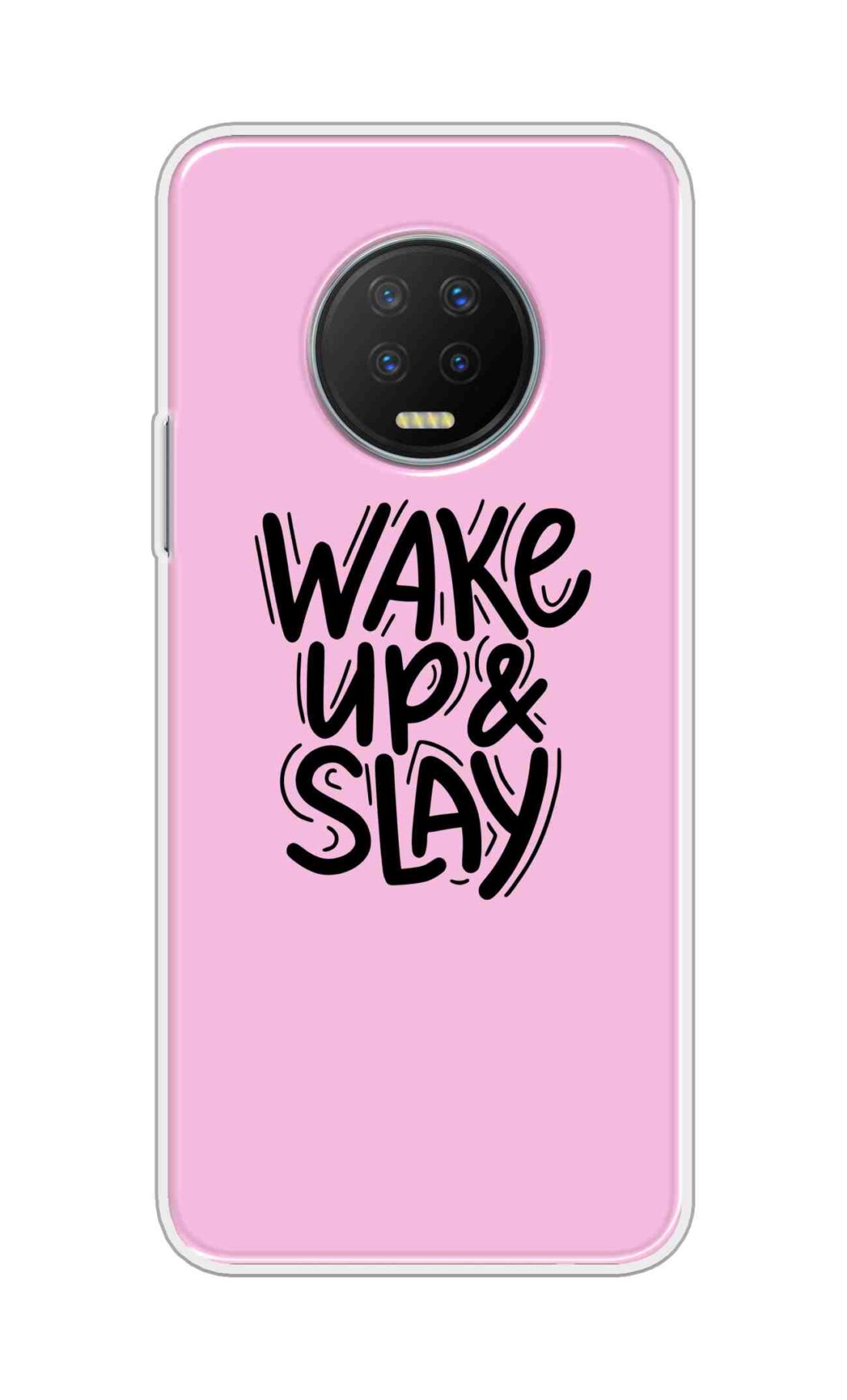 Coberta Back Cover For Infinix Note 7 Back Cover Stylish Case - Wake Up and Slay in Pink Design D16505