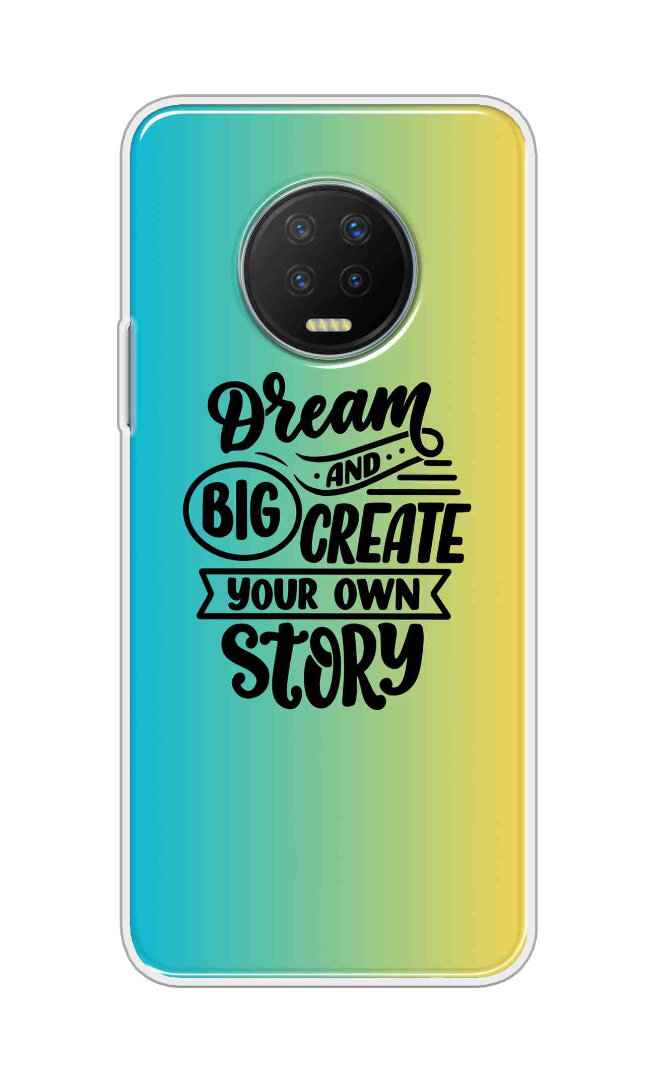 Coberta Back Cover For Infinix Note 7 Back Cover Stylish Case - Dream Big and Create Your Own Story Design D16506