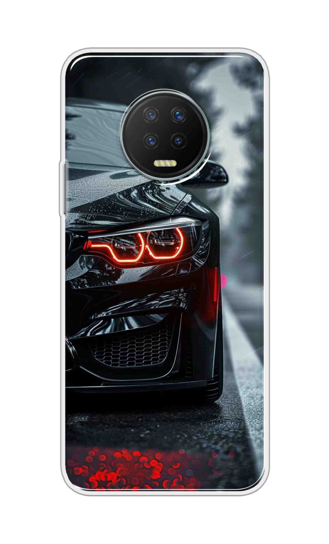 Coberta Back Cover For Infinix Note 7 Back Cover Stylish Case - Black Car Design D16542