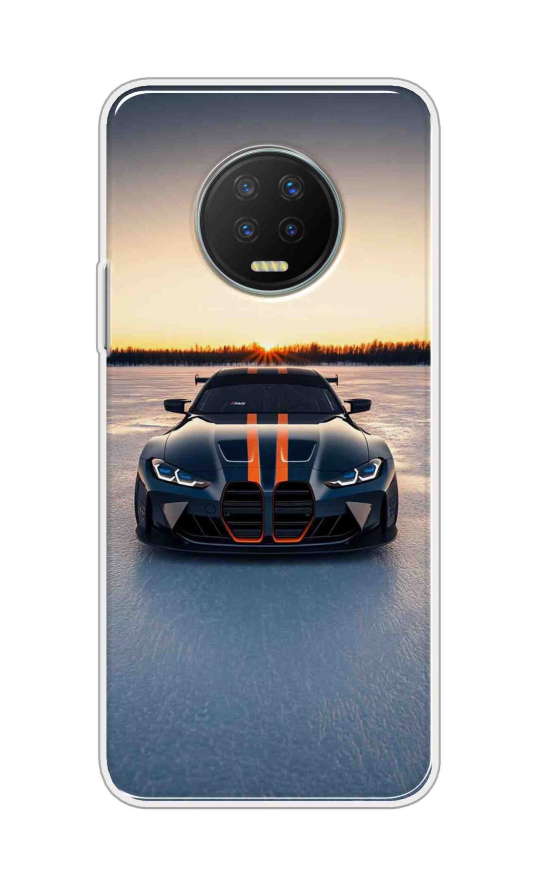 Coberta Back Cover For Infinix Note 7 Back Cover Stylish Case - Black Car in Nature Design D16598