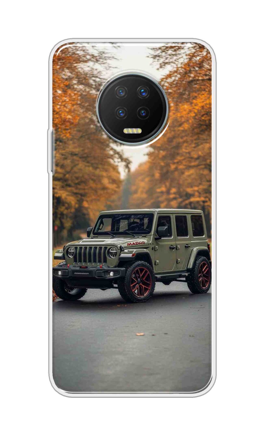 Coberta Back Cover For Infinix Note 7 Back Cover Stylish Case - Green Jeep Design D16620