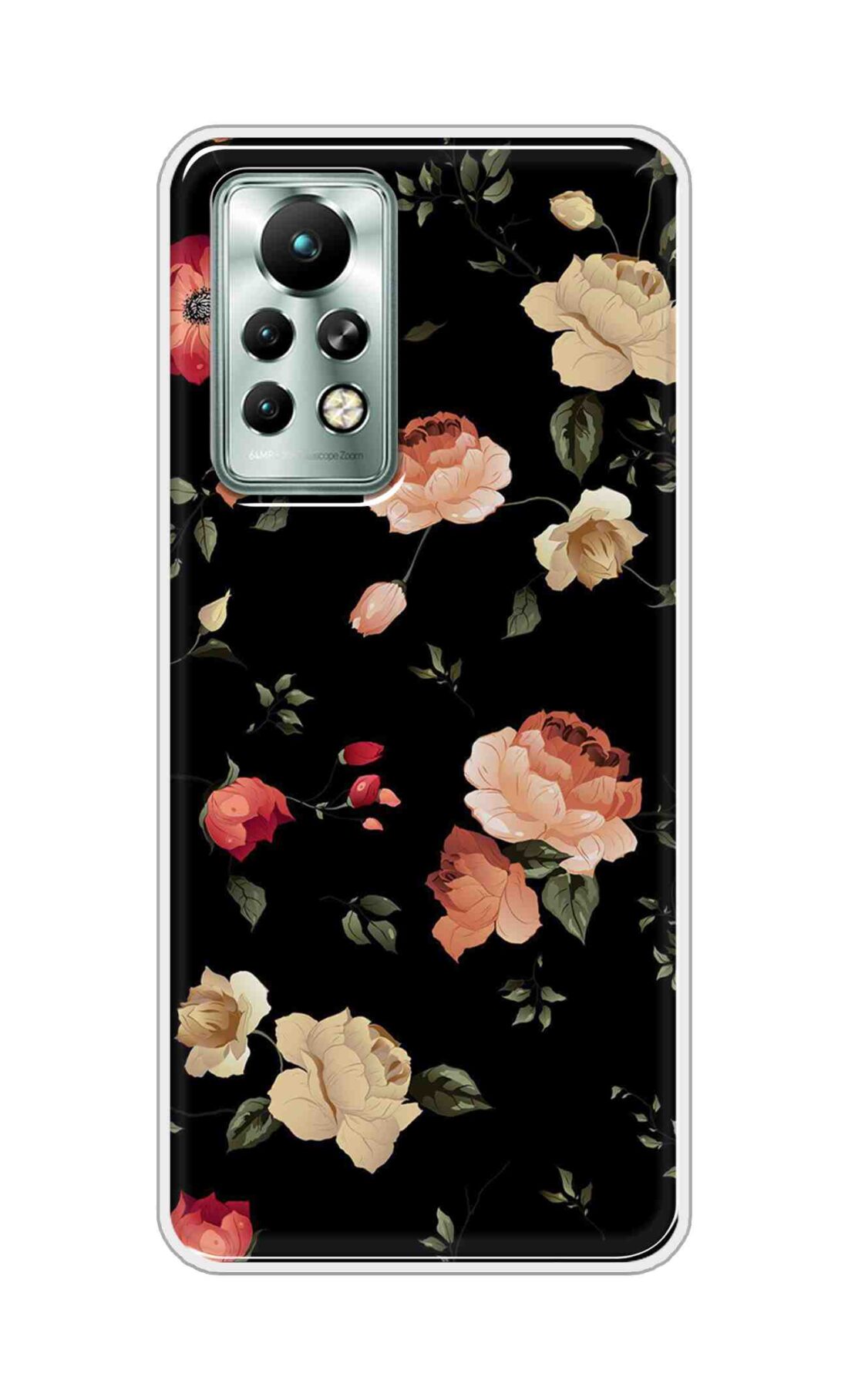Coberta Back Cover For Infinix Note 11 Back Cover Stylish Case - Bright Flowers Design D11411