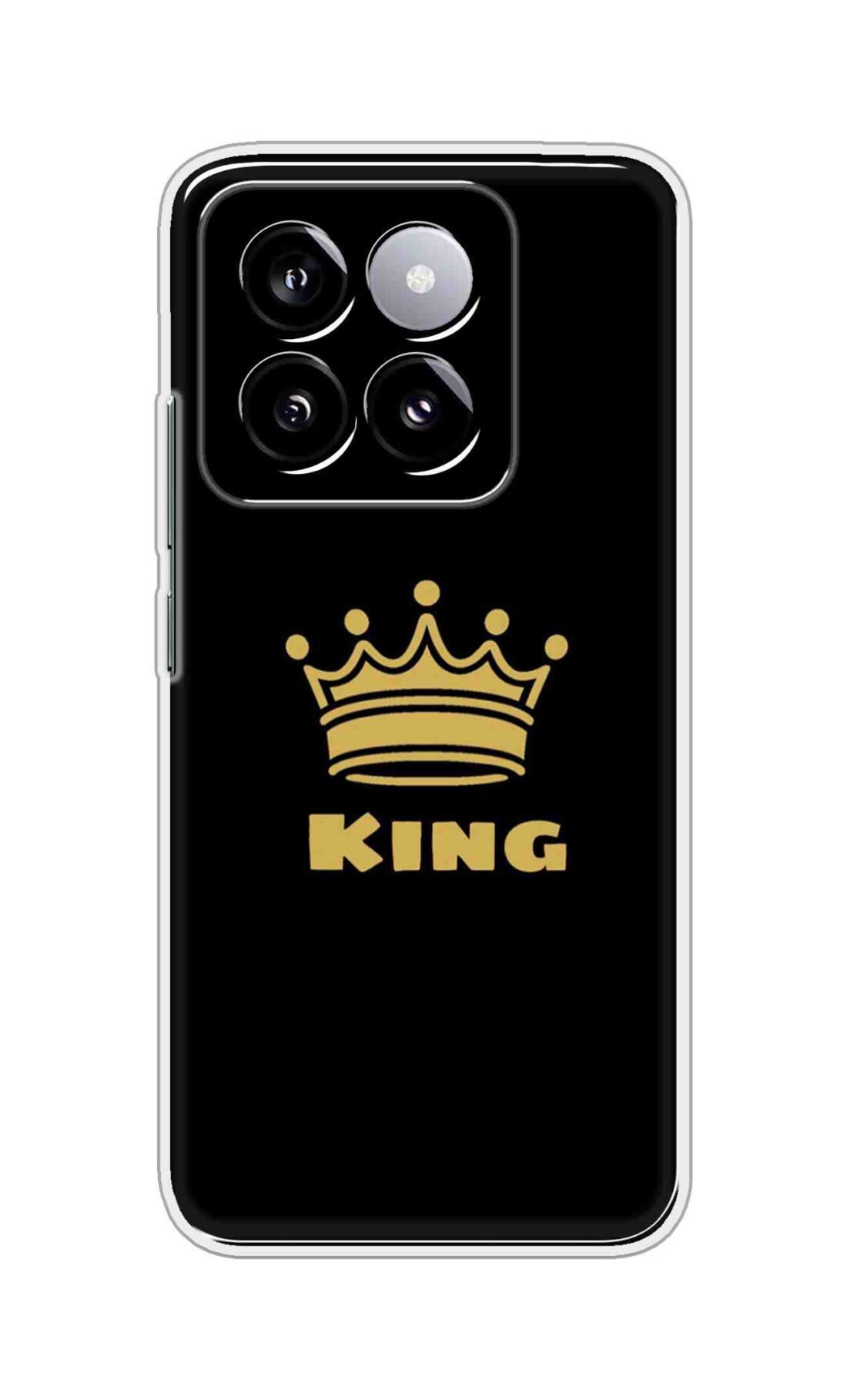 Coberta Back Cover For Xiaomi 14 Back Cover Stylish Case - King Texts in Black Design D11092