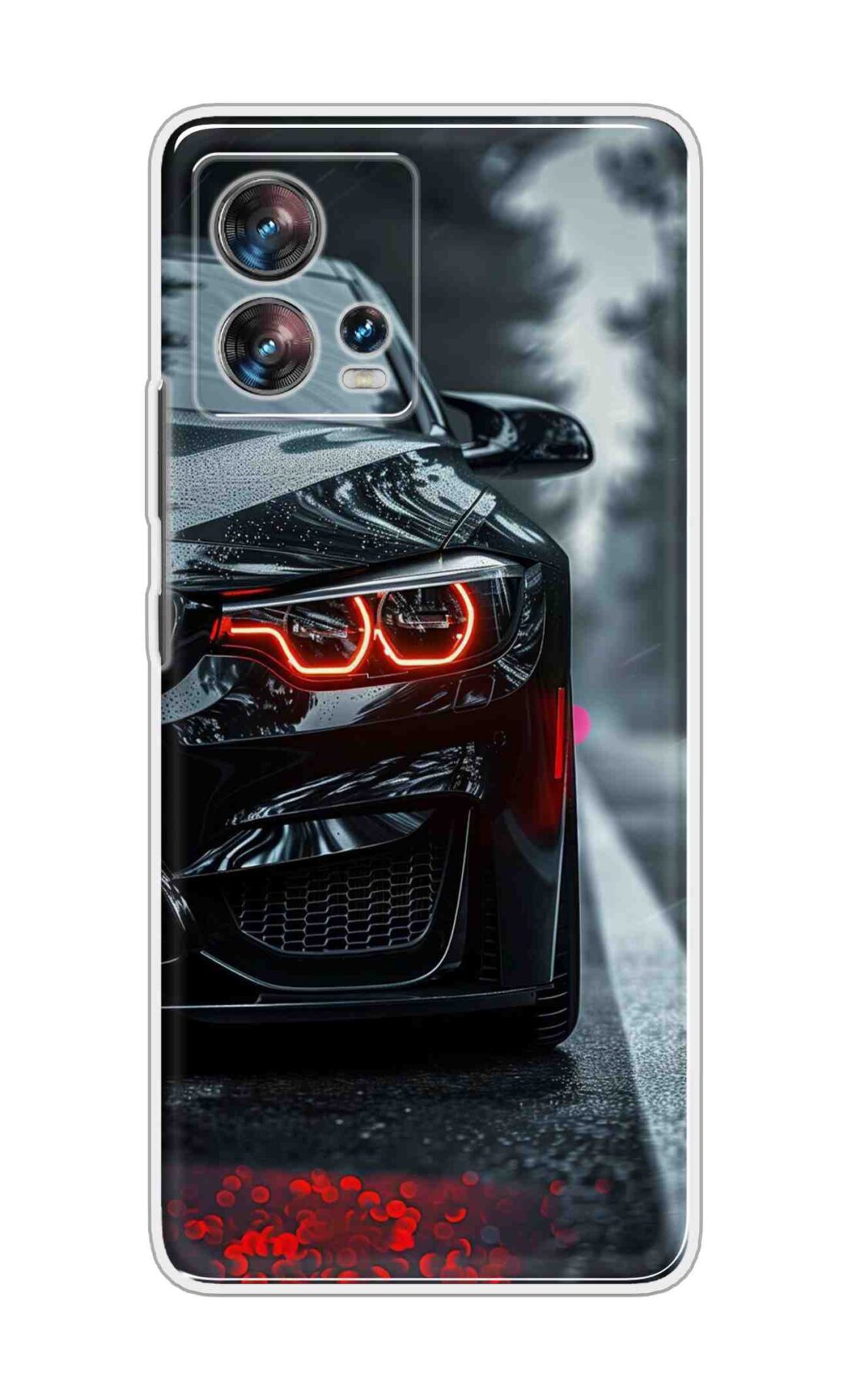 Coberta Back Cover For Motorola Edge 30 Fusion Back Cover Stylish Case - Black Car Design D16542