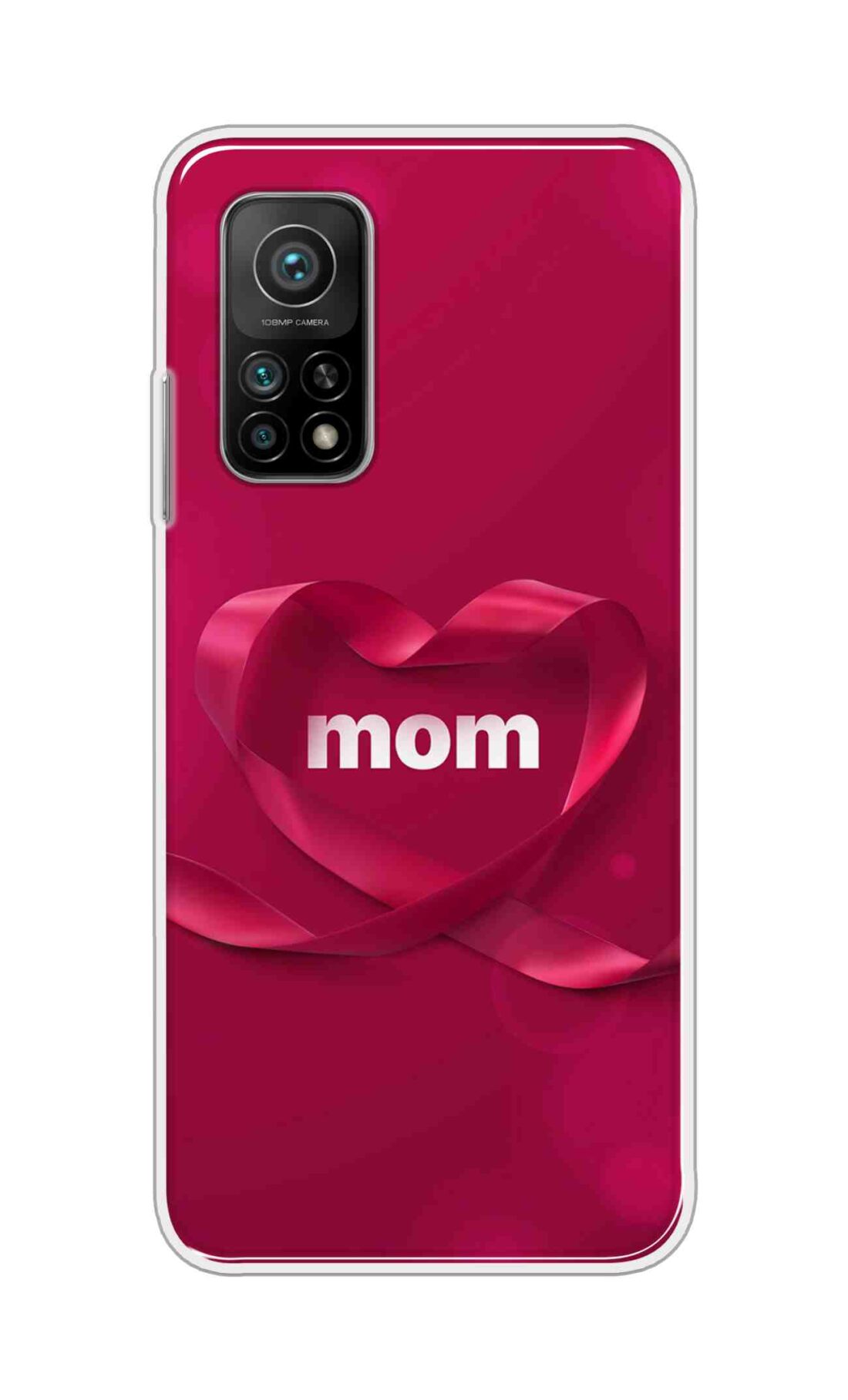 Coberta Back Cover For Mi 10T Pro 5G Back Cover Stylish Case - Mom texts in Red heart Design D11317