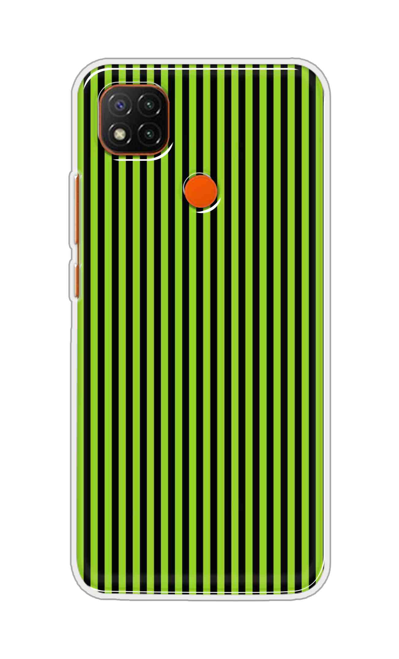 Coberta Back Cover For Xiaomi Redmi 9C Back Cover Stylish Case - Green and Black Liner Design D16511