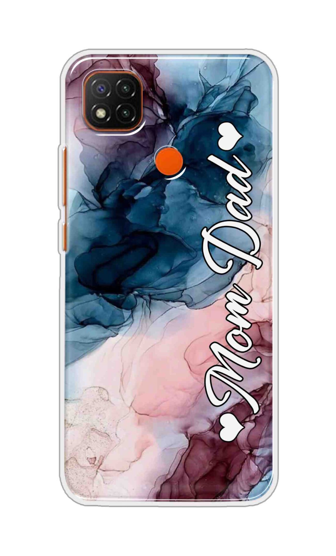 Coberta Back Cover For Xiaomi Redmi 9C Back Cover Stylish Case - Mom and Dad on Colourful Marble D16654