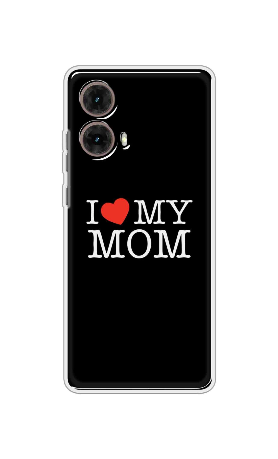 Coberta Back Cover For Motorola Moto Moto G85 Back Cover Stylish Case - I Love My Mom in Black Design D11011