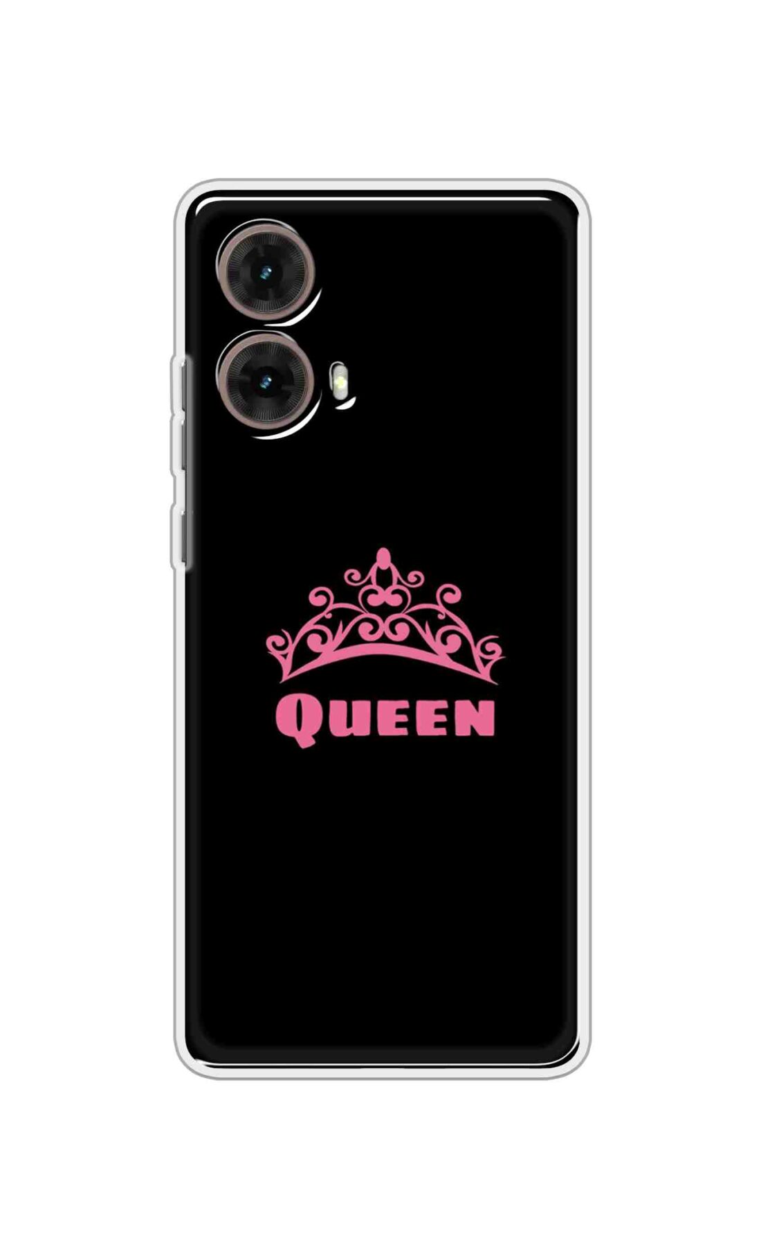 Coberta Back Cover For Motorola Moto Moto G85 Back Cover Stylish Case - Queen Texts in Black Design D11091