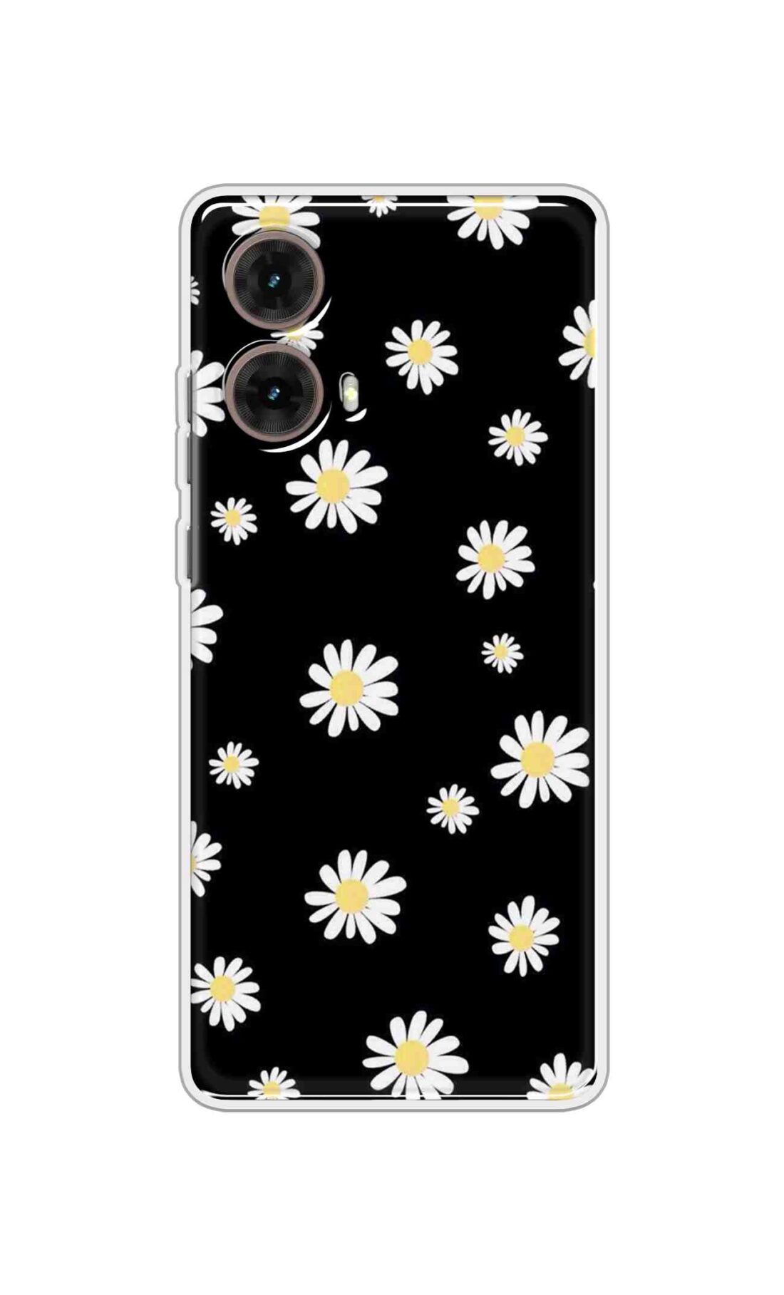 Coberta Back Cover For Motorola Moto Moto G85 Back Cover Stylish Case - Sun Flowers in Black Design D11094