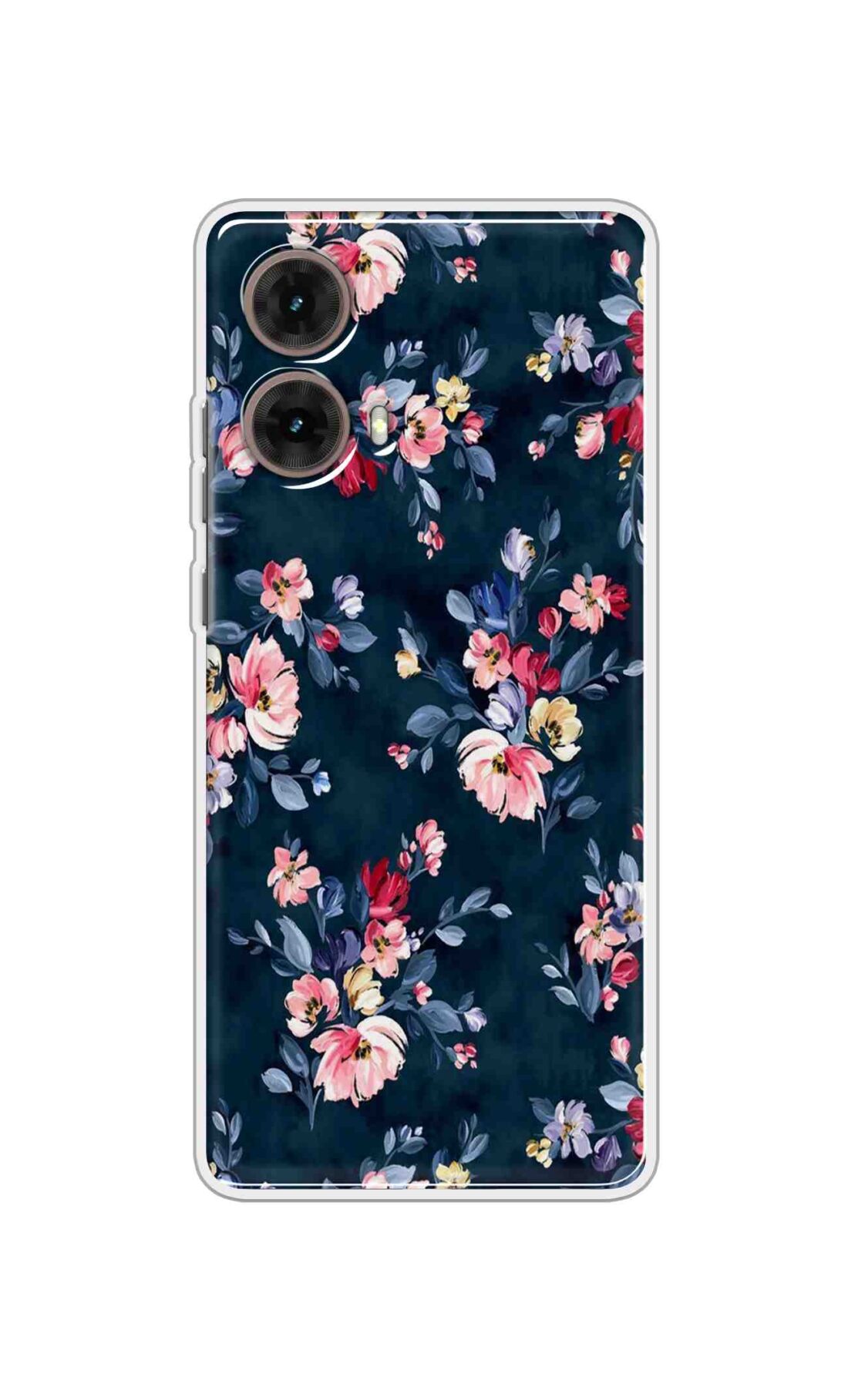 Coberta Back Cover For Motorola Moto Moto G85 Back Cover Stylish Case - Blue Floral Design D11648