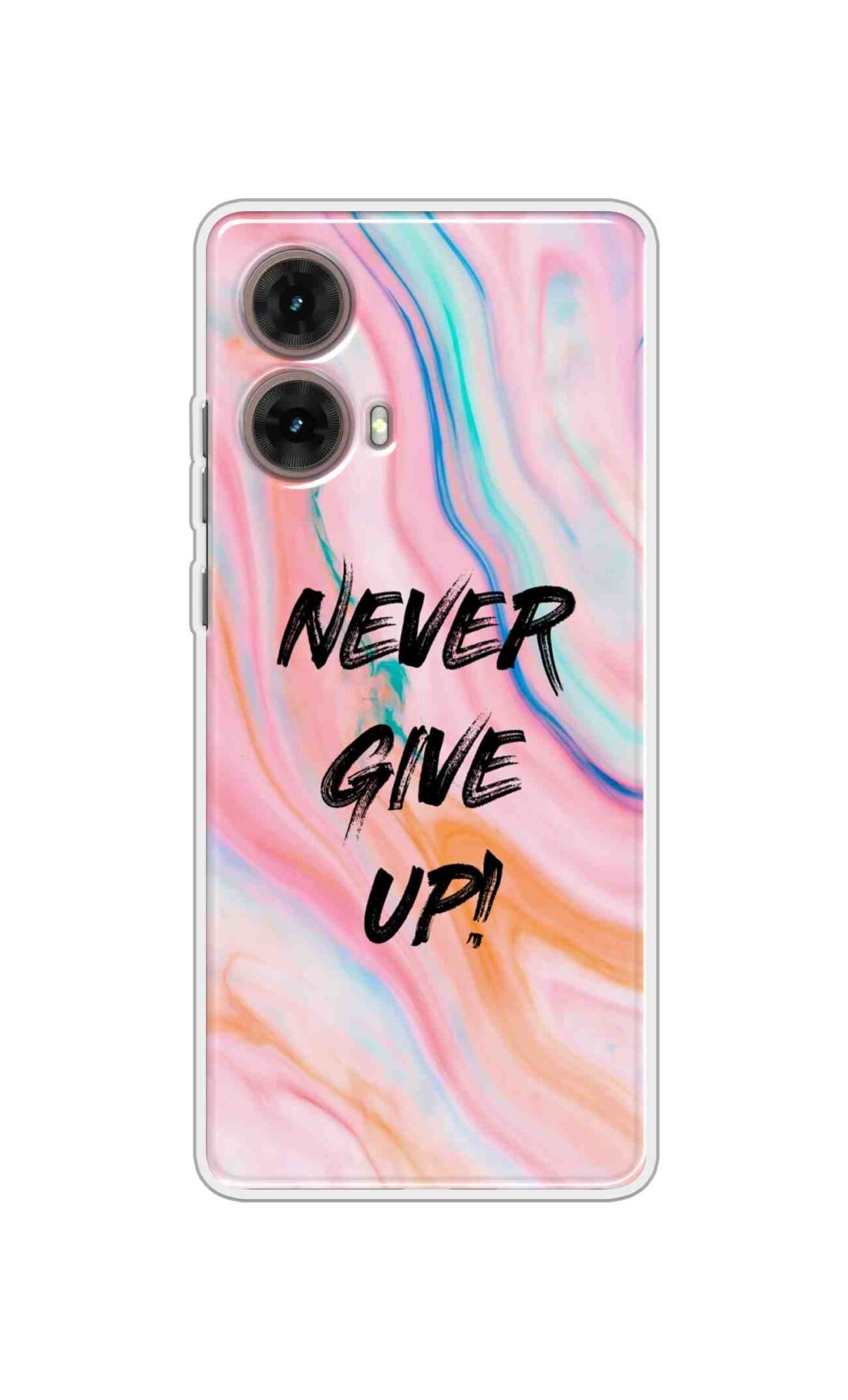 Coberta Back Cover For Motorola Moto Moto G85 Back Cover Stylish Case - Never Give Up in Multicolour Design D11925