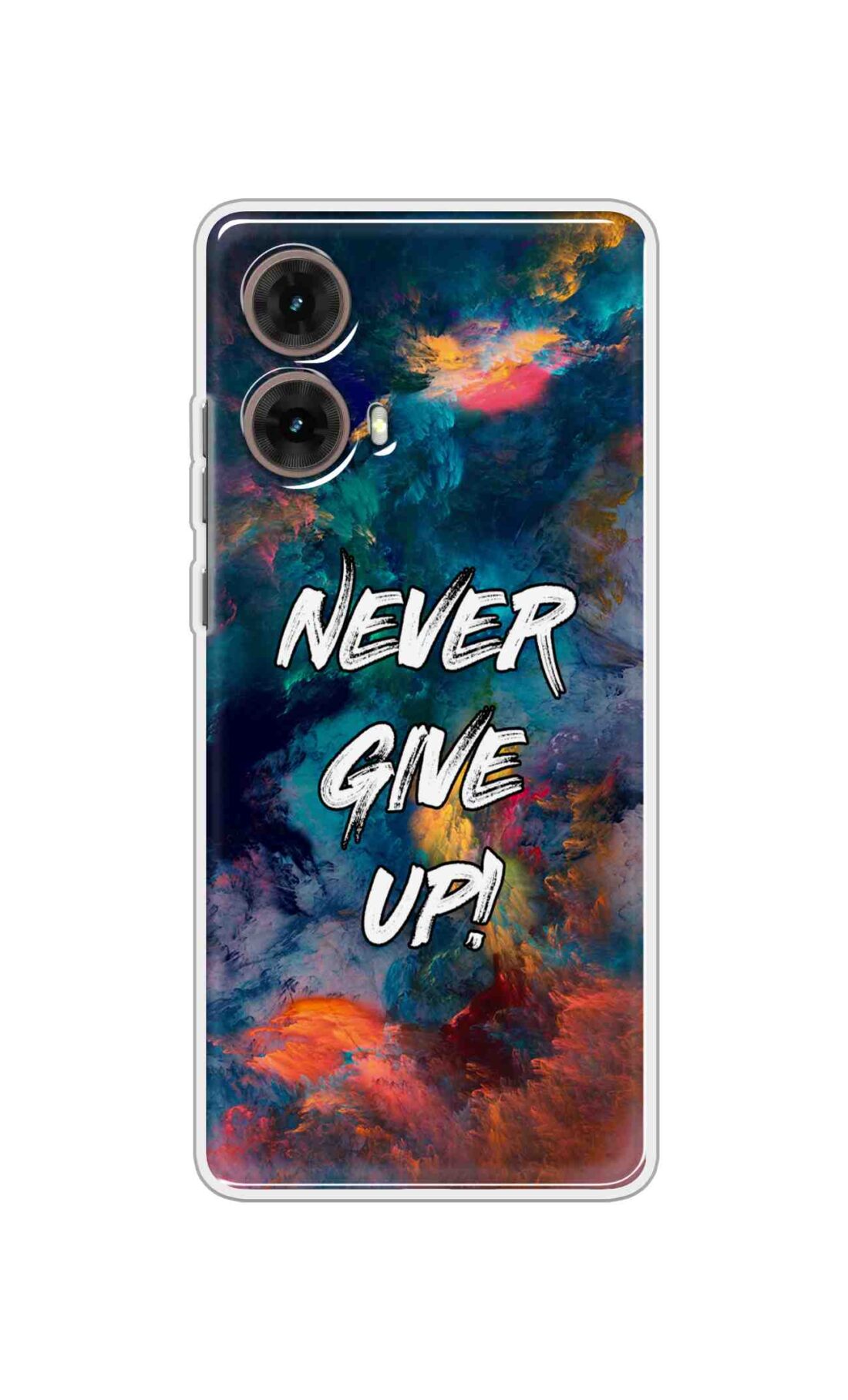 Coberta Back Cover For Motorola Moto Moto G85 Back Cover Stylish Case - Never Give Up in Colour Storm Design D11928