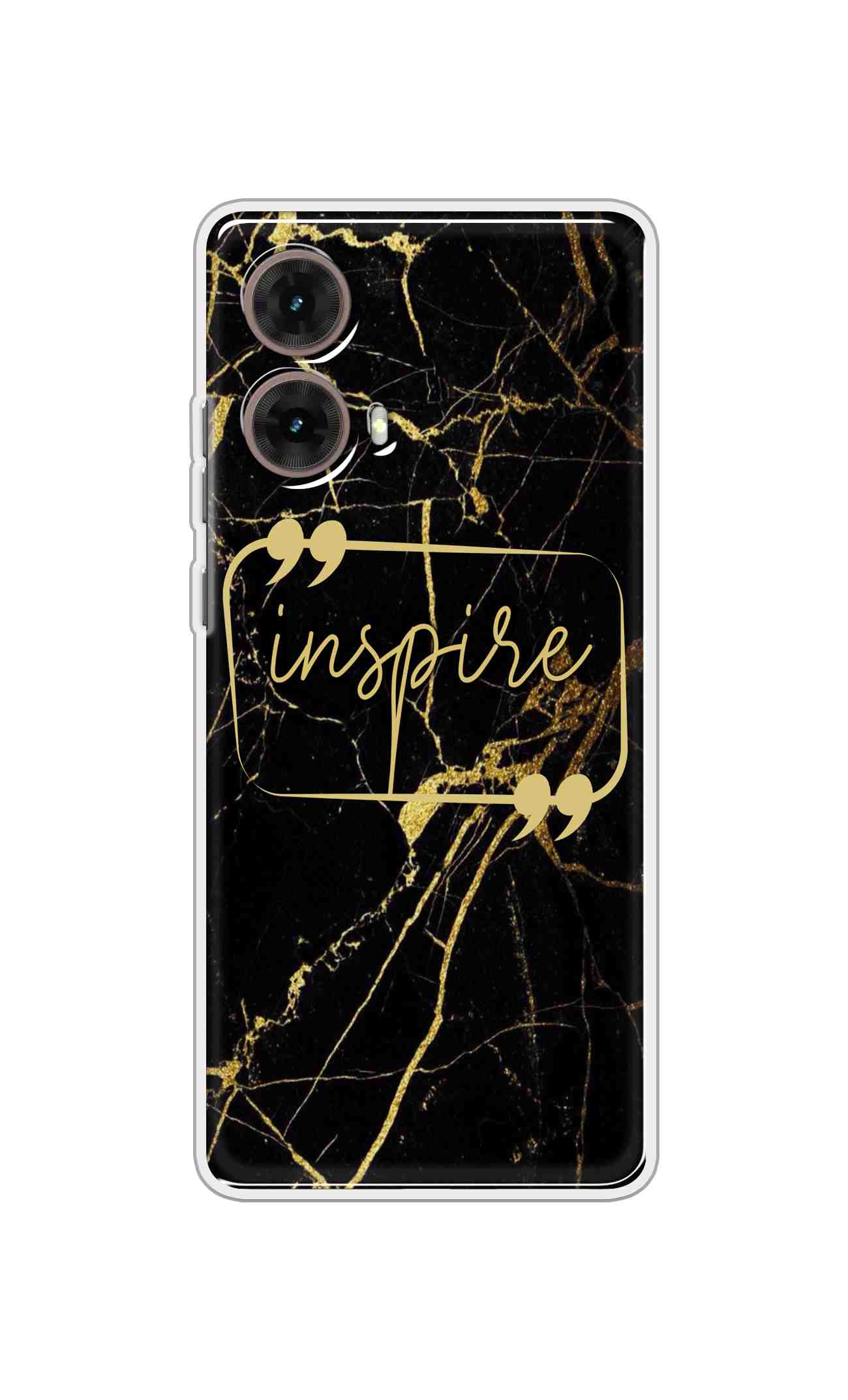 Coberta Back Cover For Motorola Moto Moto G85 Back Cover Stylish Case - Inspire in Golden Marble Design D16509