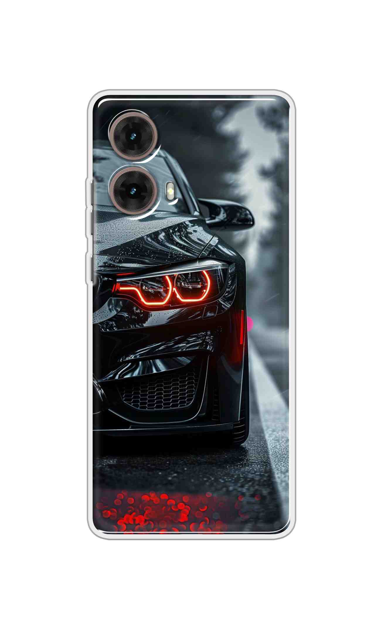 Coberta Back Cover For Motorola Moto Moto G85 Back Cover Stylish Case - Black Car Design D16542