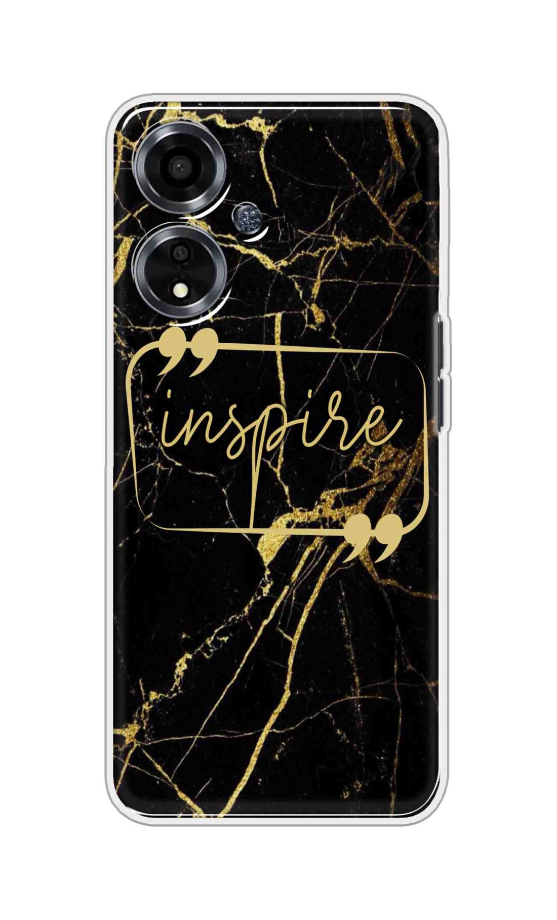 Coberta Back Cover For Oppo A59 5G Back Cover Stylish Case - Inspire in Golden Marble Design D16509