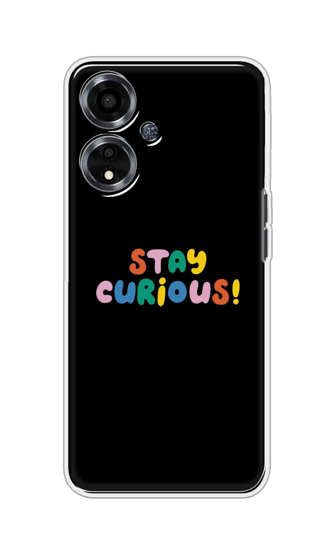 Coberta Back Cover For Oppo A59 5G Back Cover Stylish Case - Stay Curious in Black Design D16515