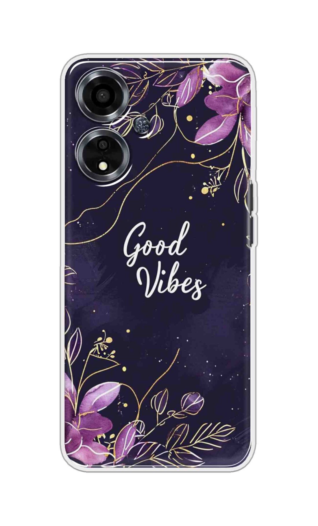 Coberta Back Cover For Oppo A59 5G Back Cover Stylish Case - Good Vibes in Flowers Design D16517