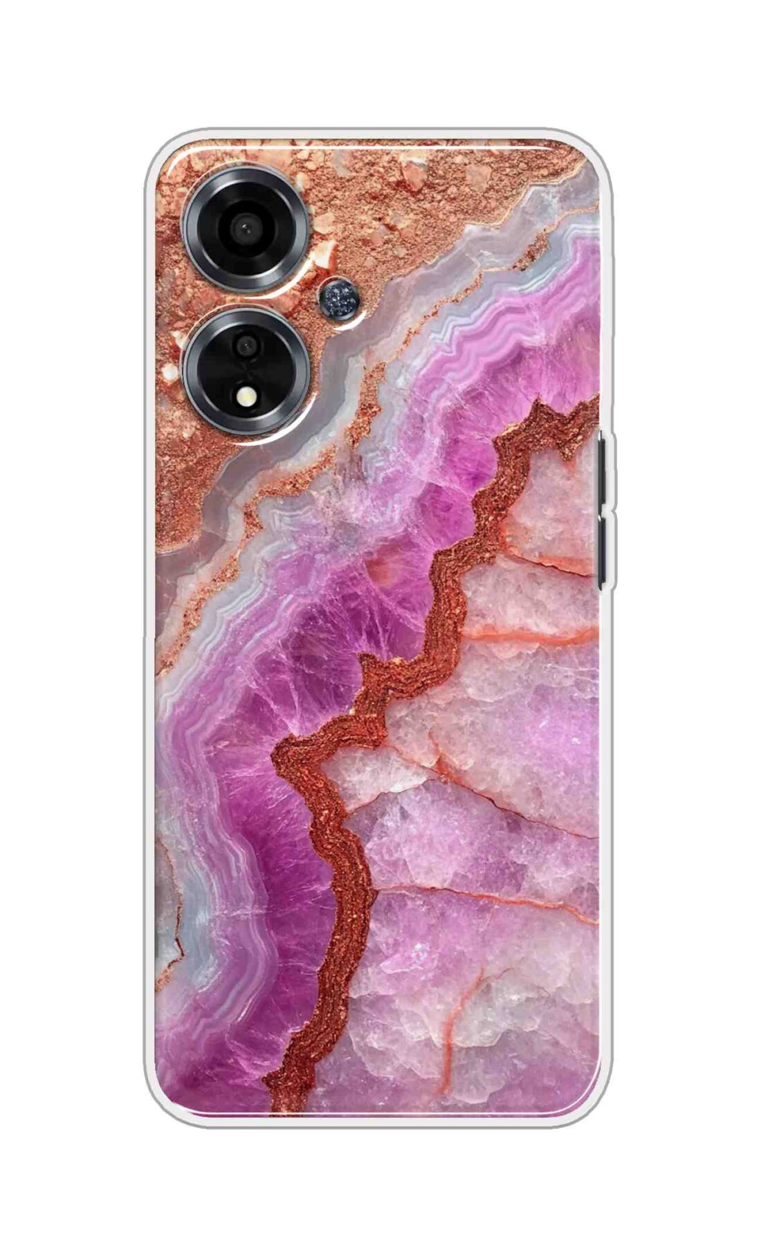 Coberta Back Cover For Oppo A59 5G Back Cover Stylish Case - Multicolour Marble Design D16532